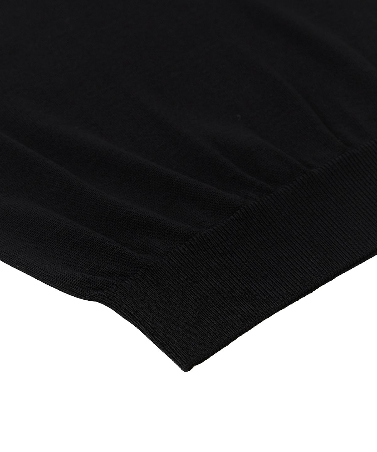 베르노(VERNO) 26SSLL Open collar knit Black