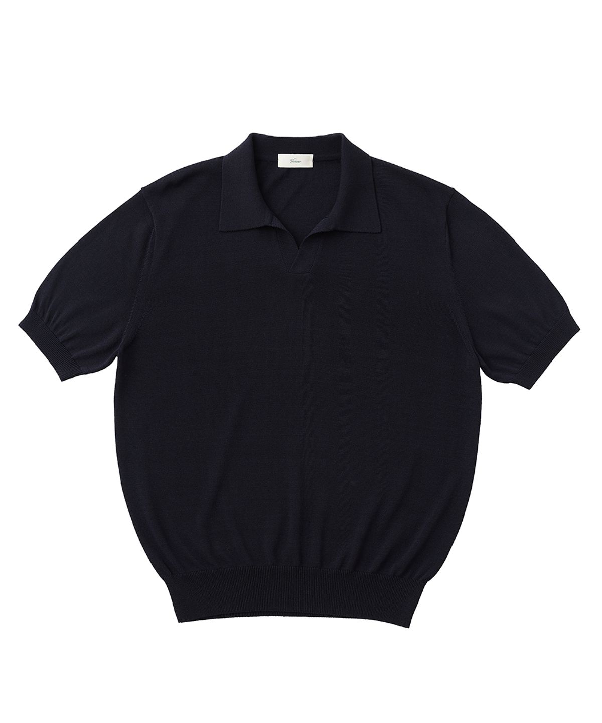베르노(VERNO) 26SSLL Open collar knit Navy