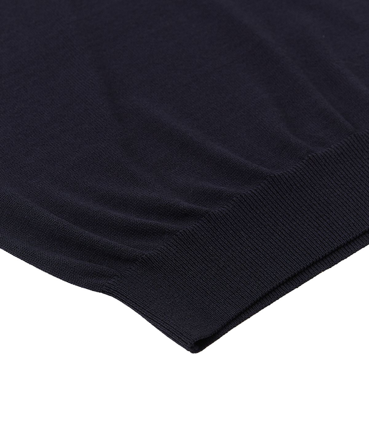 베르노(VERNO) 26SSLL Open collar knit Navy