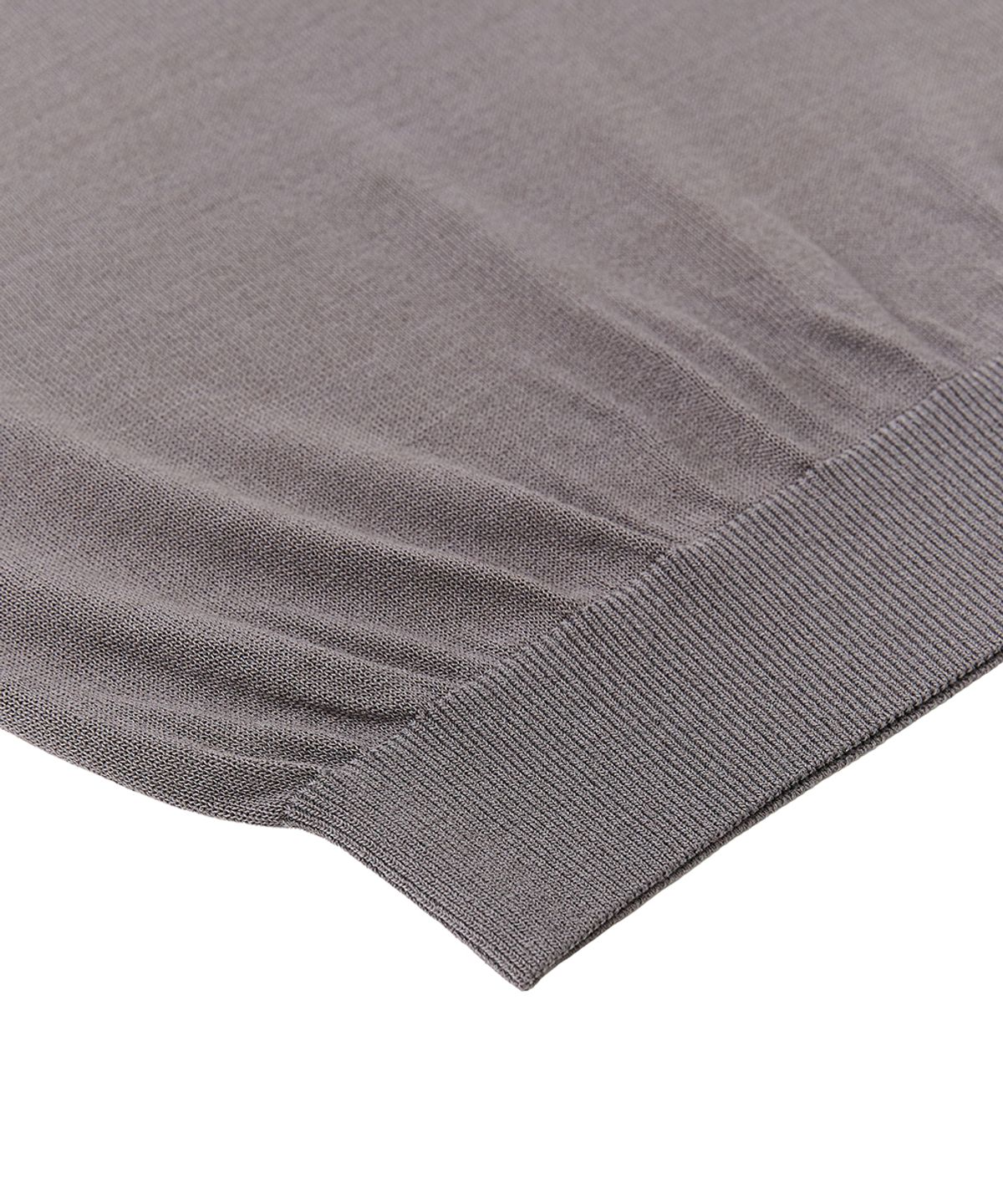 베르노(VERNO) 26SSLL Open collar knit Gray