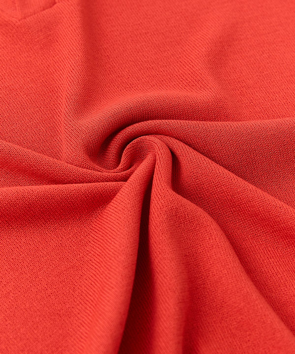 베르노(VERNO) 26SSLL Open collar knit Vermilion