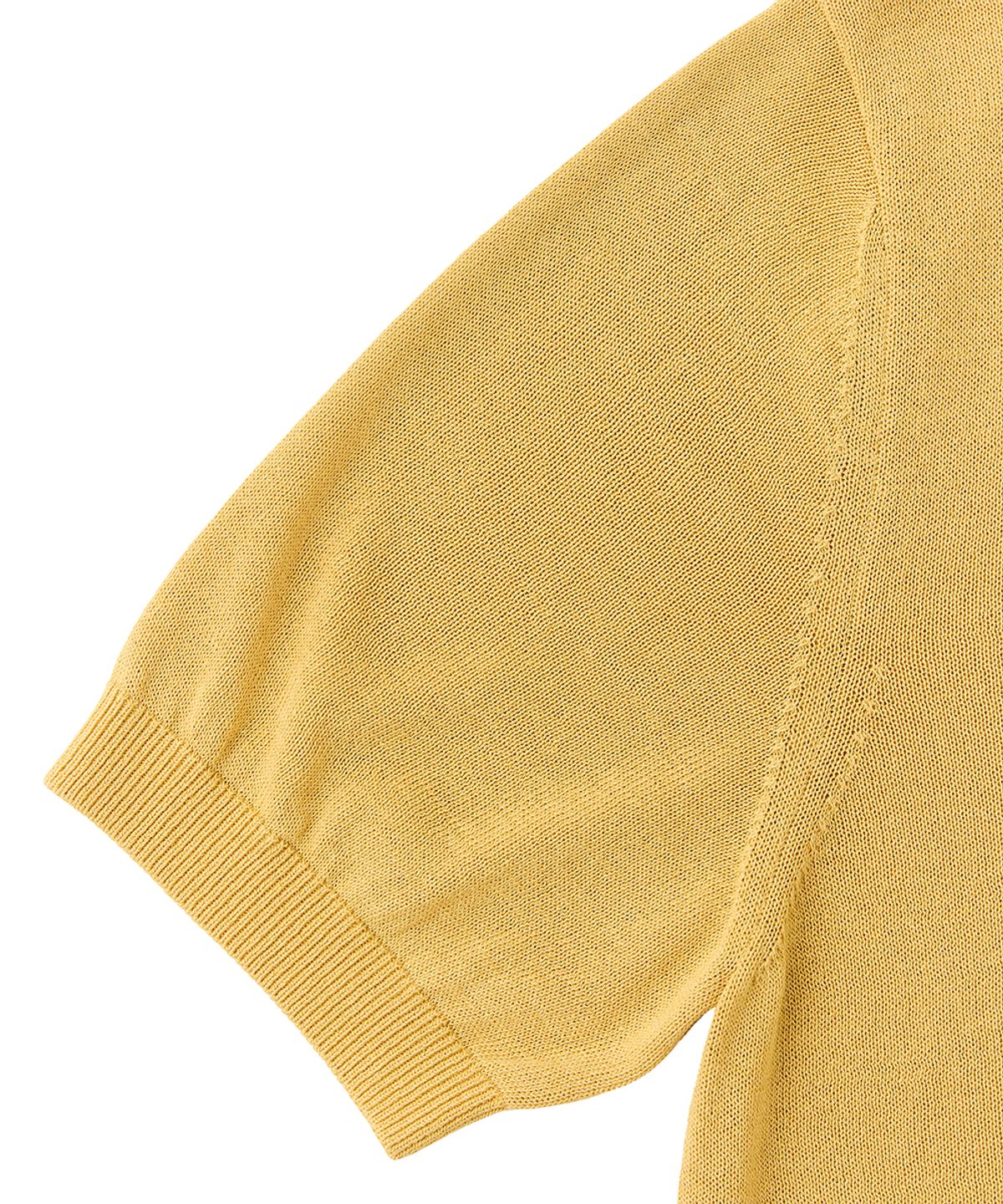 베르노(VERNO) 26SSLL Open collar knit Yellow