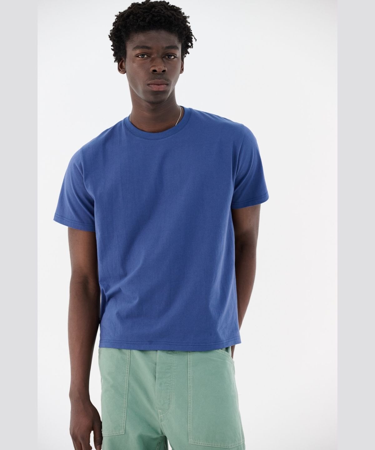 위브(WEVE) 이지 티셔츠 (틸블루)