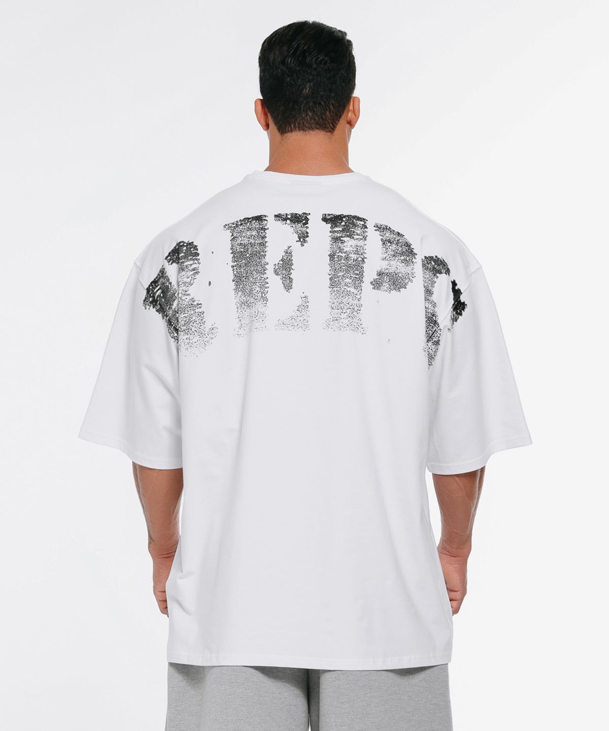 랩스온랩스(REPSONREPS) 백 그라데이션 오버핏 반팔 3컬러