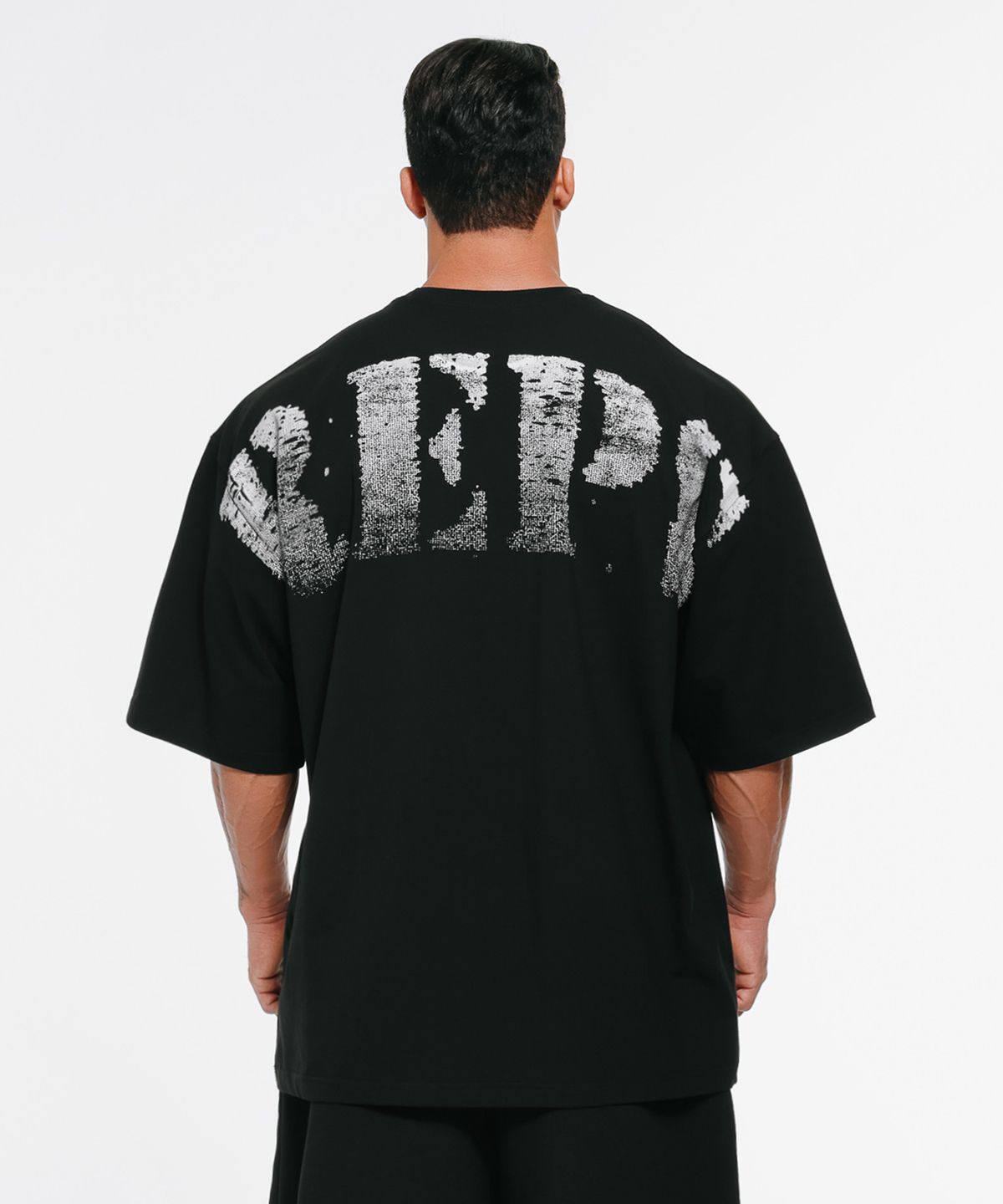 랩스온랩스(REPSONREPS) 백 그라데이션 오버핏 반팔 3컬러