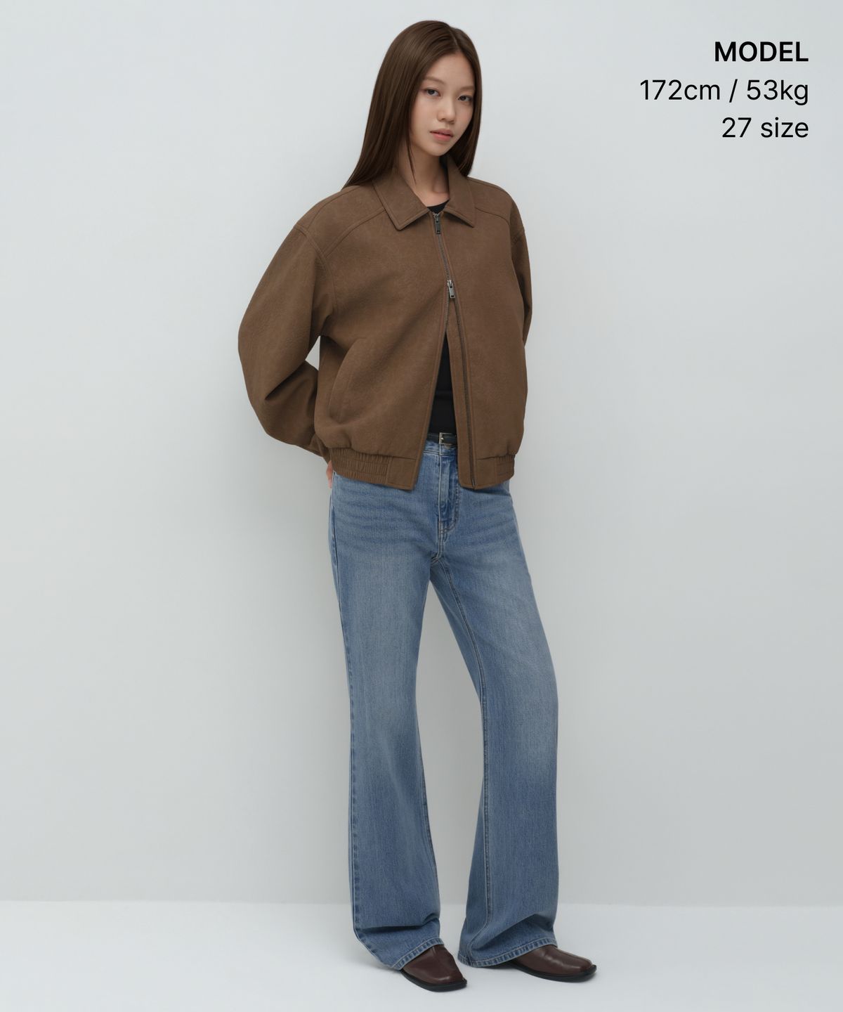 무신사 스탠다드 우먼(MUSINSA STANDARD WOMAN) 우먼즈 에센셜 부츠 컷 데님 팬츠 [라이트 인디고]