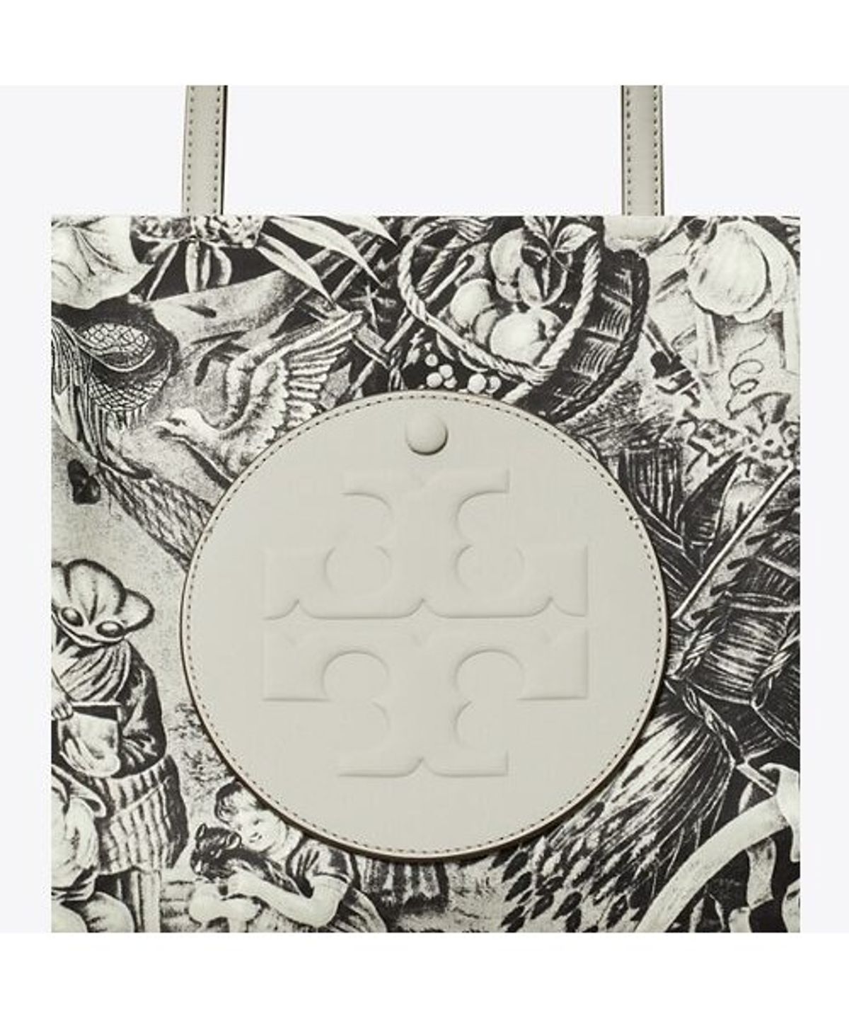 토리버치(TORYBURCH) 엘라 프린티드 스몰 토트 - 그레이
