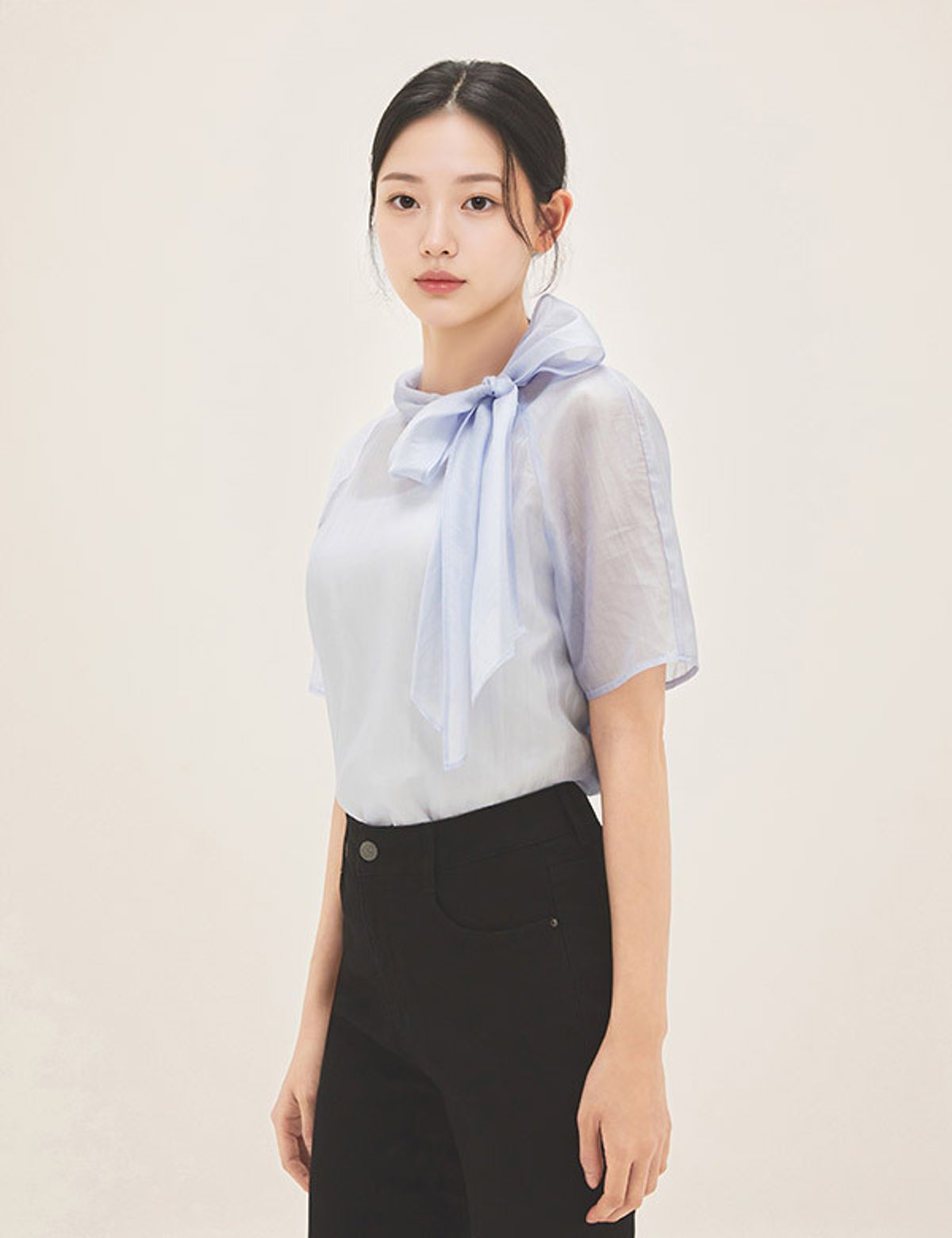 로엠(ROEM) RE 타이 블라우스(RMBLG23ST1 ) RMBLG26ST3