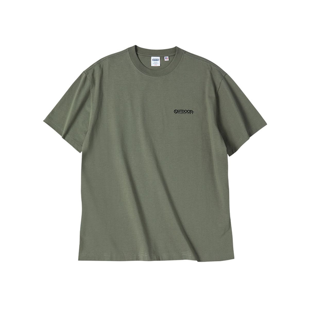 아웃도어 프로덕츠(OUTDOOR PRODUCTS) 모노 스탠다드 로고 티셔츠 (카키)