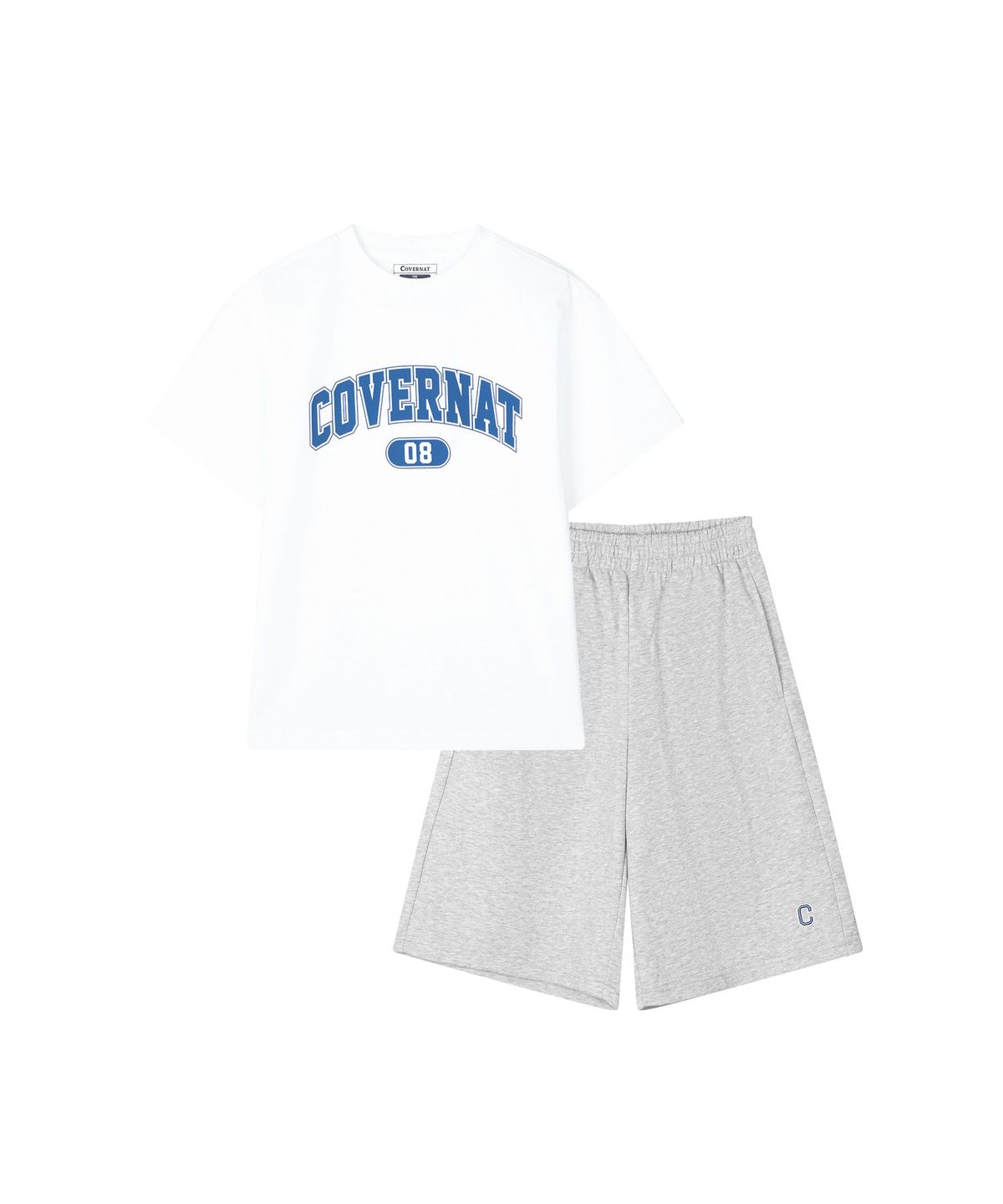 커버낫 키즈(COVERNAT KIDS) 아치로고 티셔츠 커버셋 화이트 CK2602SU01HG