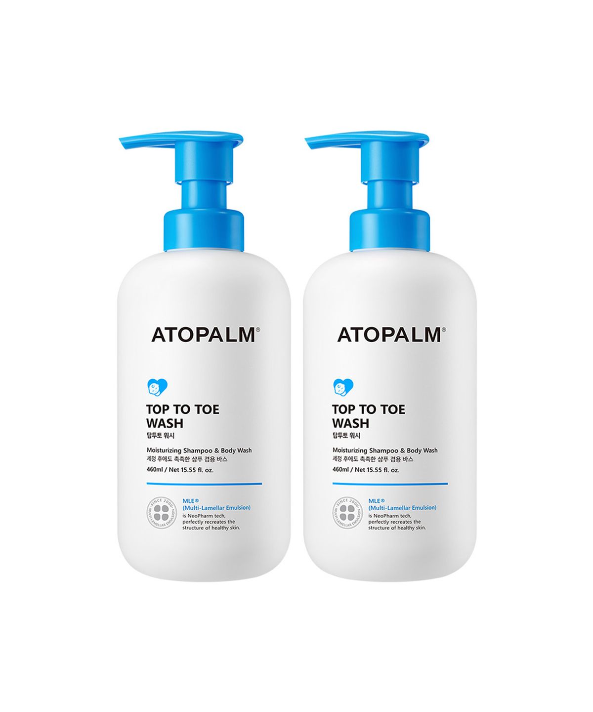 아토팜(ATOPALM) 탑투토 워시 460ML X 2개