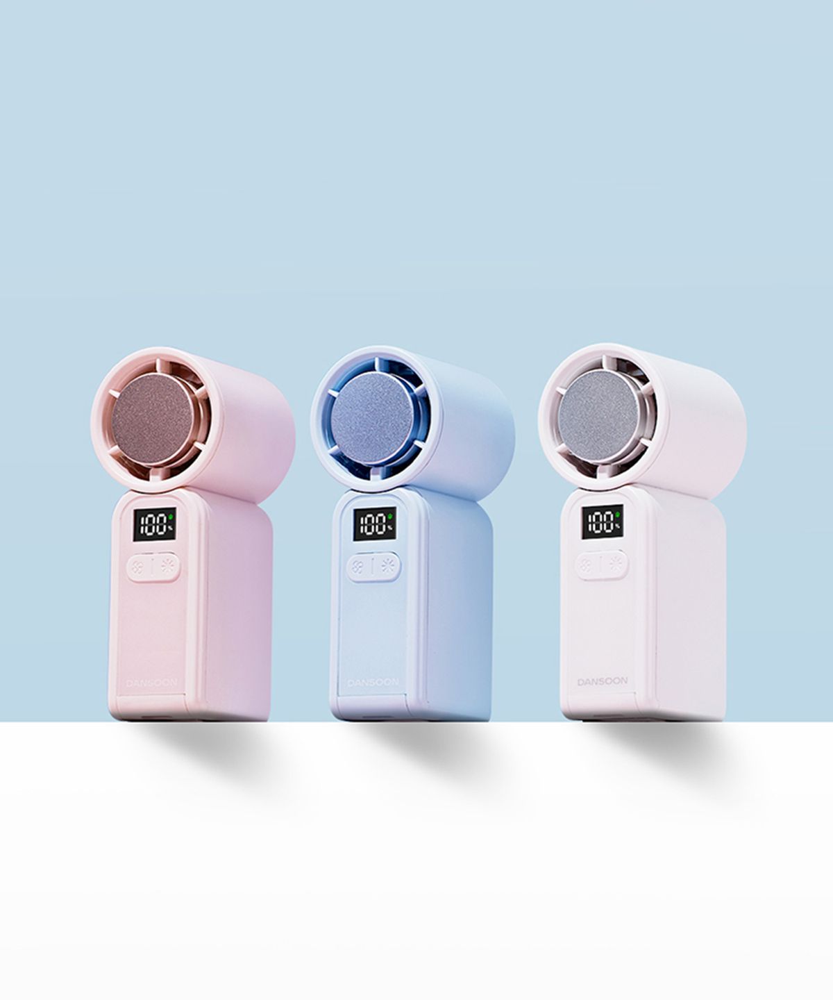 단순생활(DANSOON) 아이스 베이비쿨 백풍기 휴대용 선풍기 급속 냉각 핸디팬
