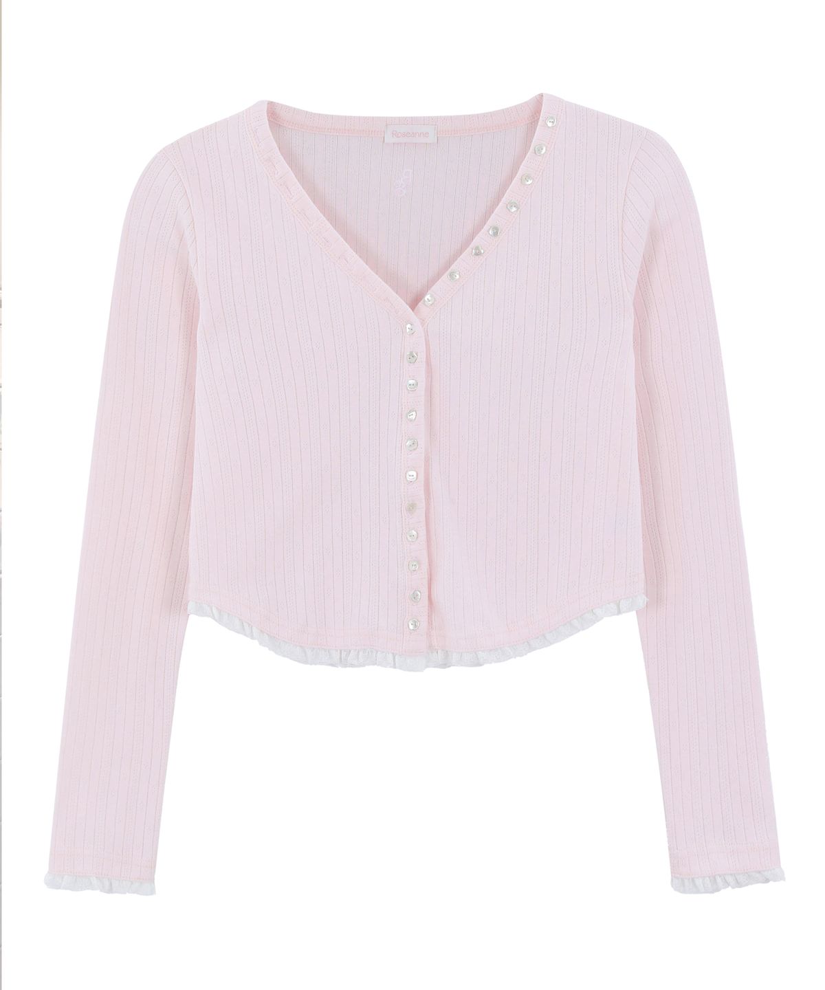 로잔느(ROSEANNE) Sweet Dreams Button Cardigan (Pink)