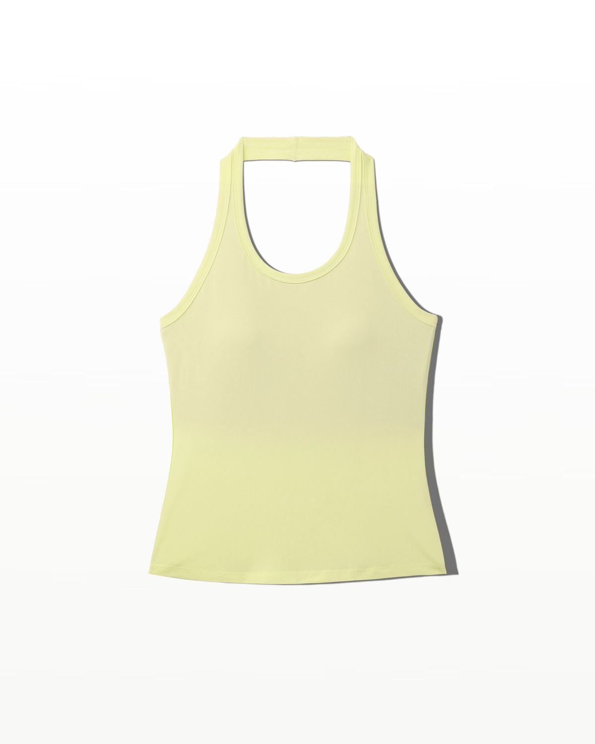 후포(HOOPOE) backless halterneck viscos top_Pear Yellow