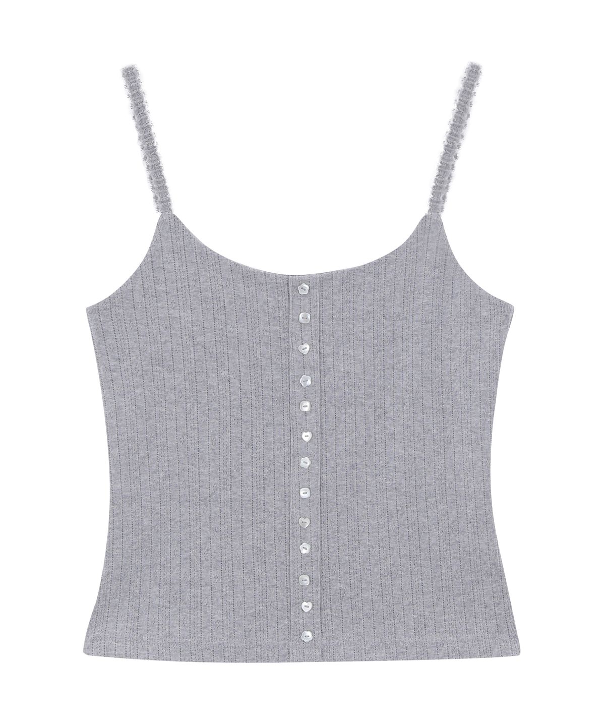 로잔느(ROSEANNE) Sweet Dreams Button Cami Top (Gray)