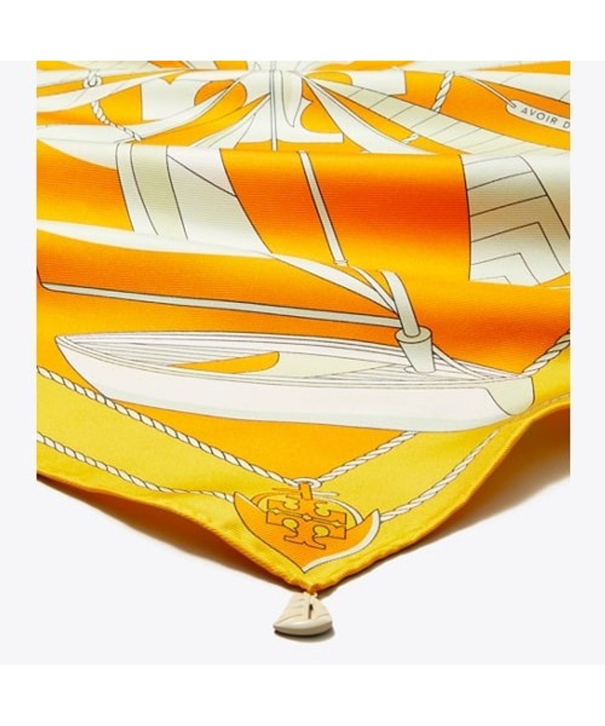 토리버치(TORYBURCH) 세일보트 스파이럴 네커치프 - 오렌지