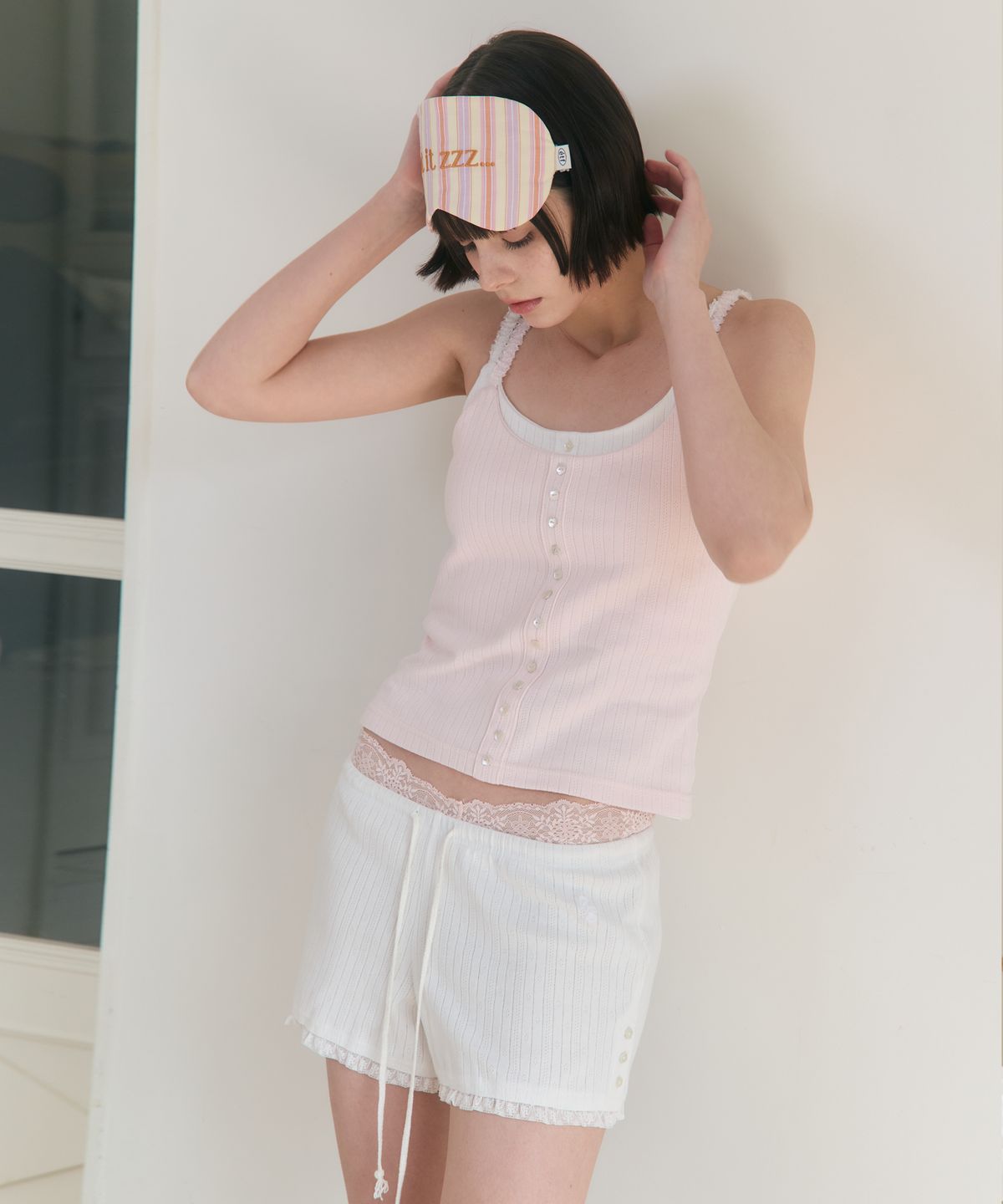 로잔느(ROSEANNE) Sweet Dreams Lace Shorts (White)