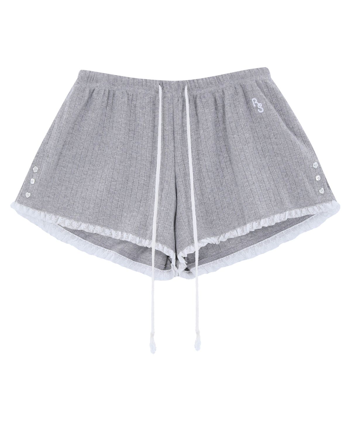 로잔느(ROSEANNE) Sweet Dreams Lace Shorts (Gray)