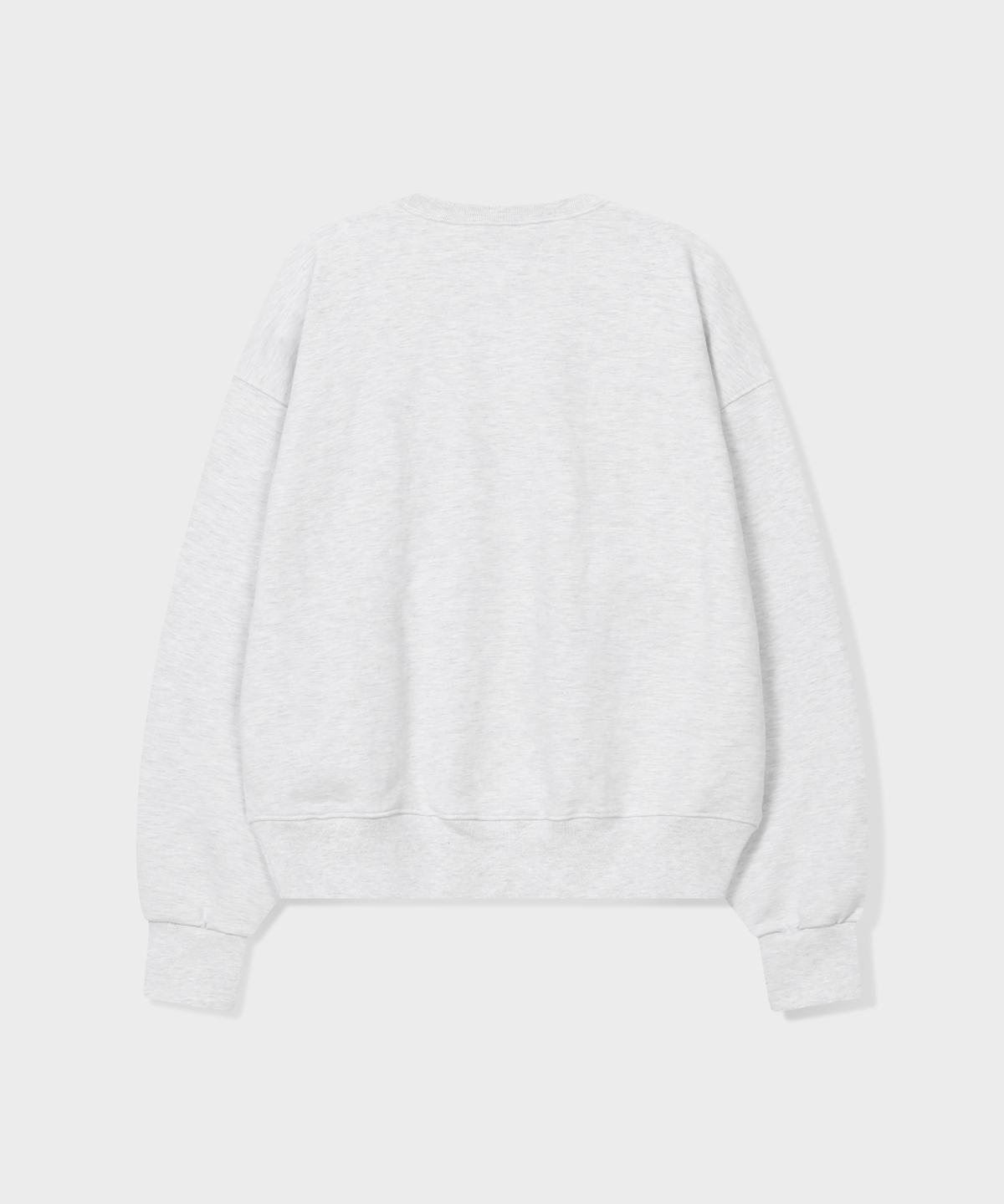글런든(GRUNDEN) LEATHER PATCH SWEATSHIRT (LIGHT GREY)