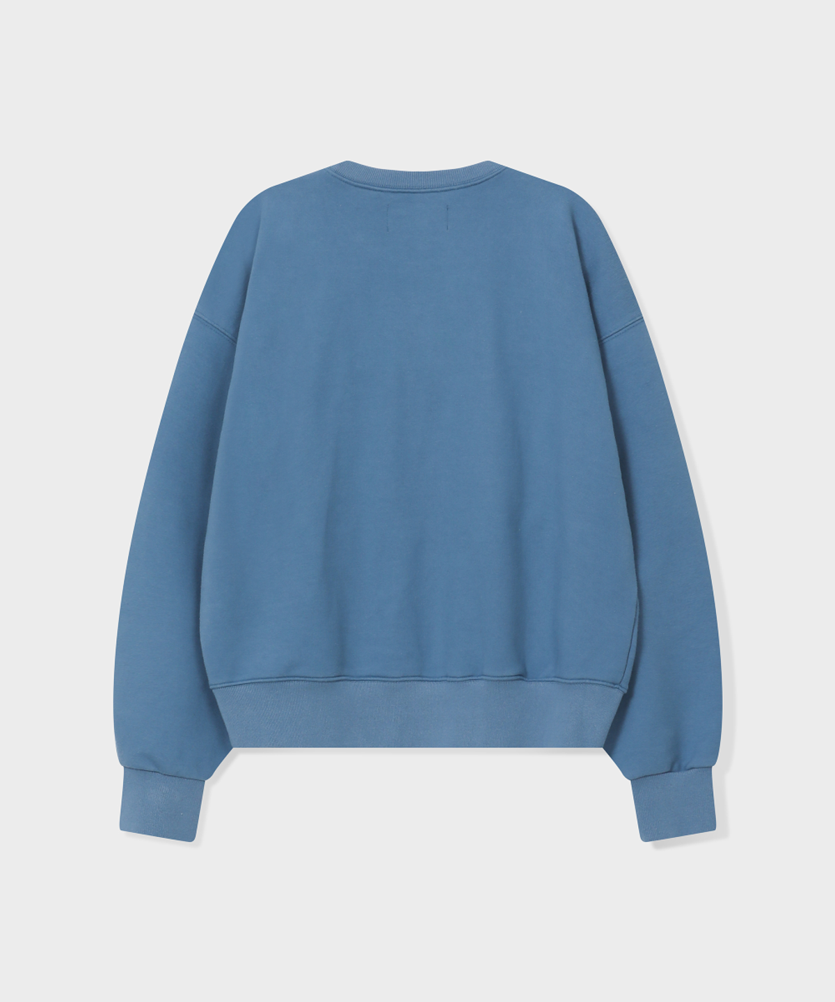 글런든(GRUNDEN) LEATHER PATCH SWEATSHIRT (VINTAGE BLUE)