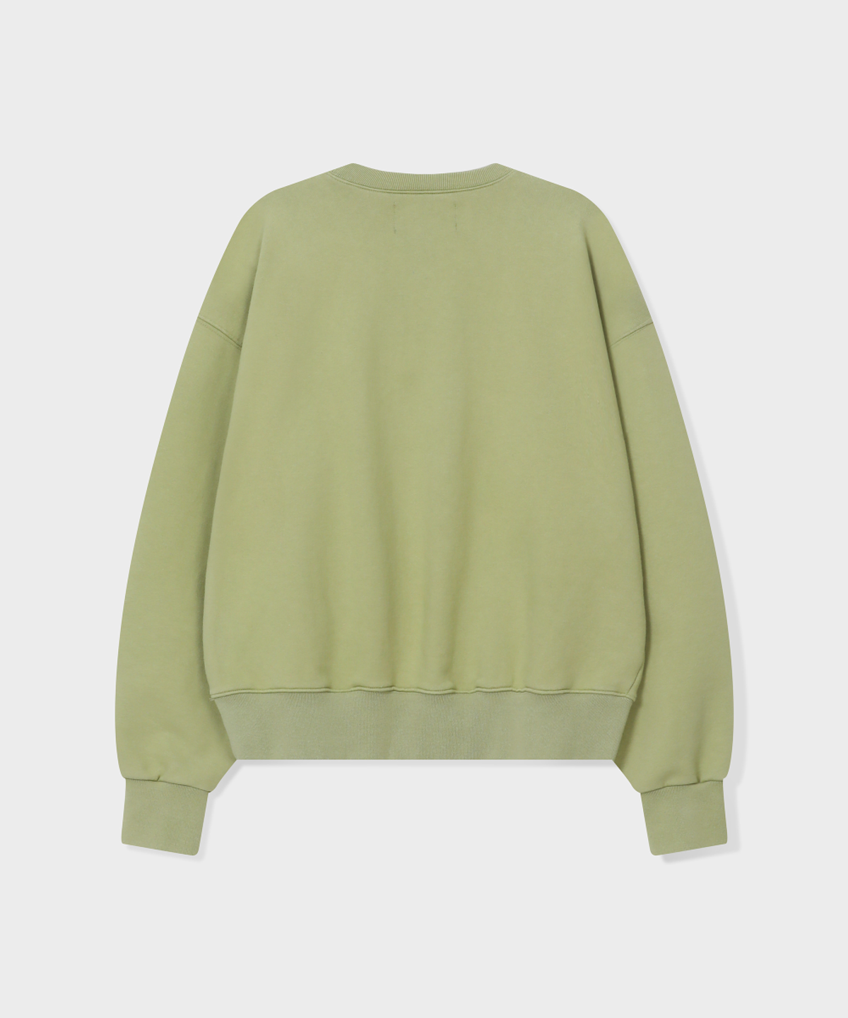 글런든(GRUNDEN) LEATHER PATCH SWEATSHIRT (VINTAGE GREEN)
