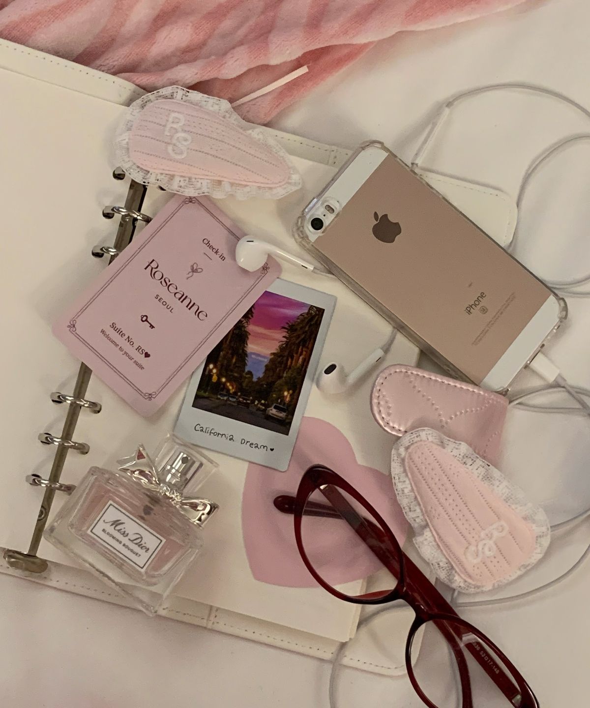로잔느(ROSEANNE) Sweet Dreams Hairpin Set (Pink)