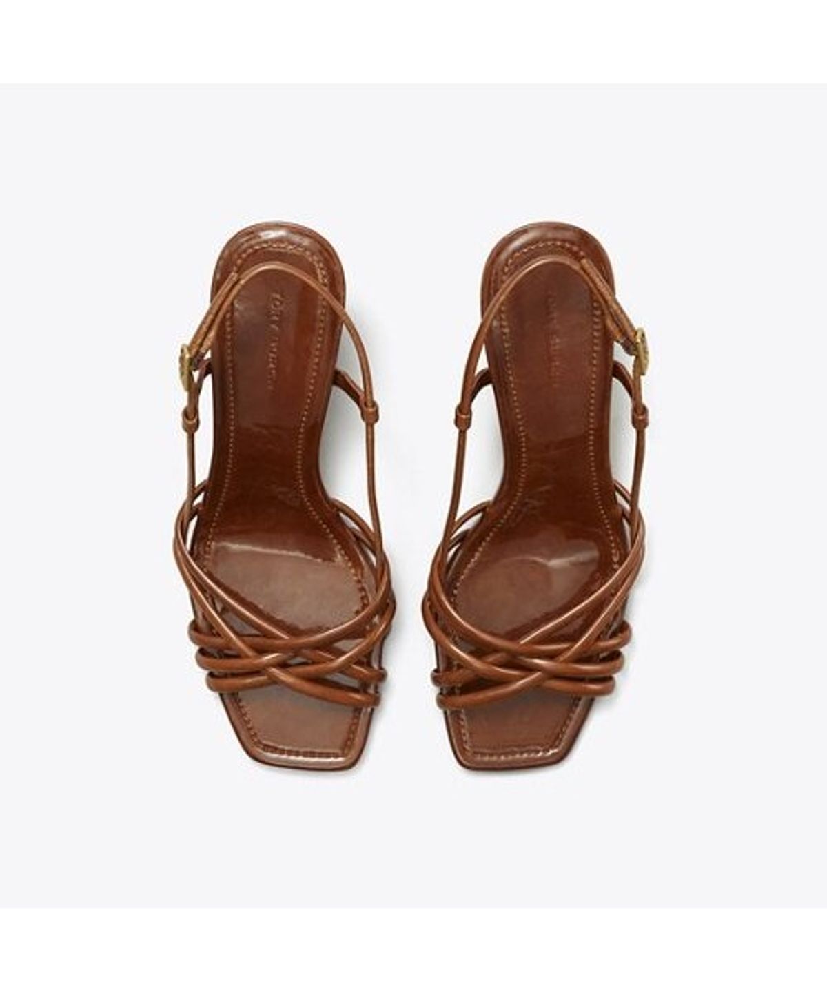 토리버치(TORYBURCH) 멀티 스트랩 웨지 샌들 75Mm - 러셋 브라운 / 러셋 브라운