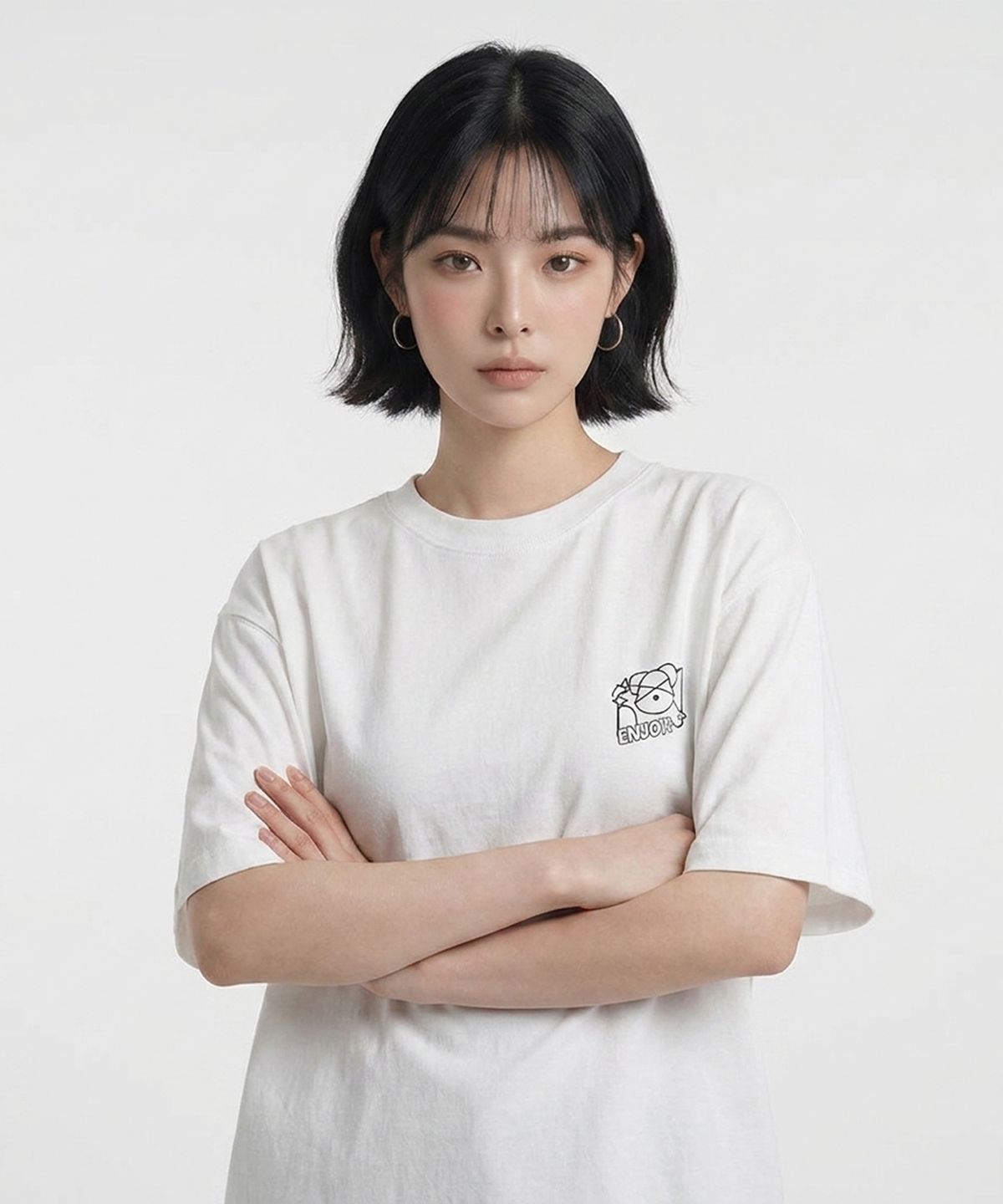 더블제이디(DOUBLE JD) 다이어리 덥제 반팔 티셔츠