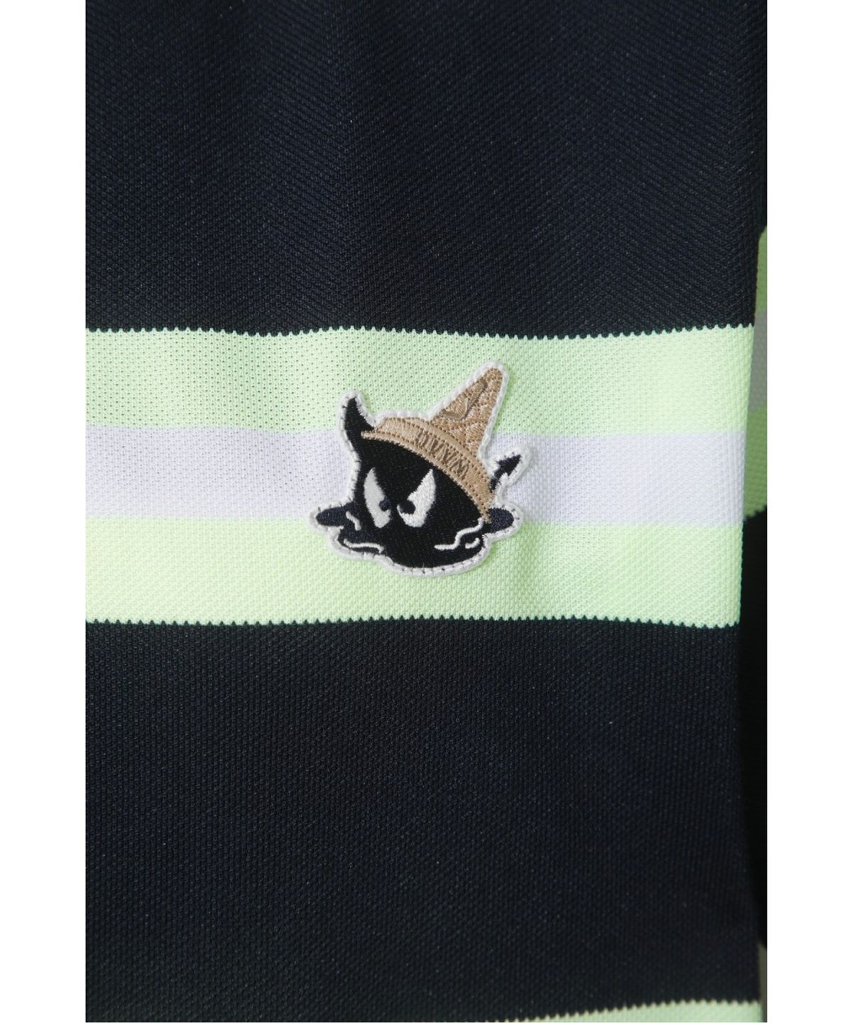 왁(WAAC) Women Stripe Loose-Fit Polo WWTCM26503NYD