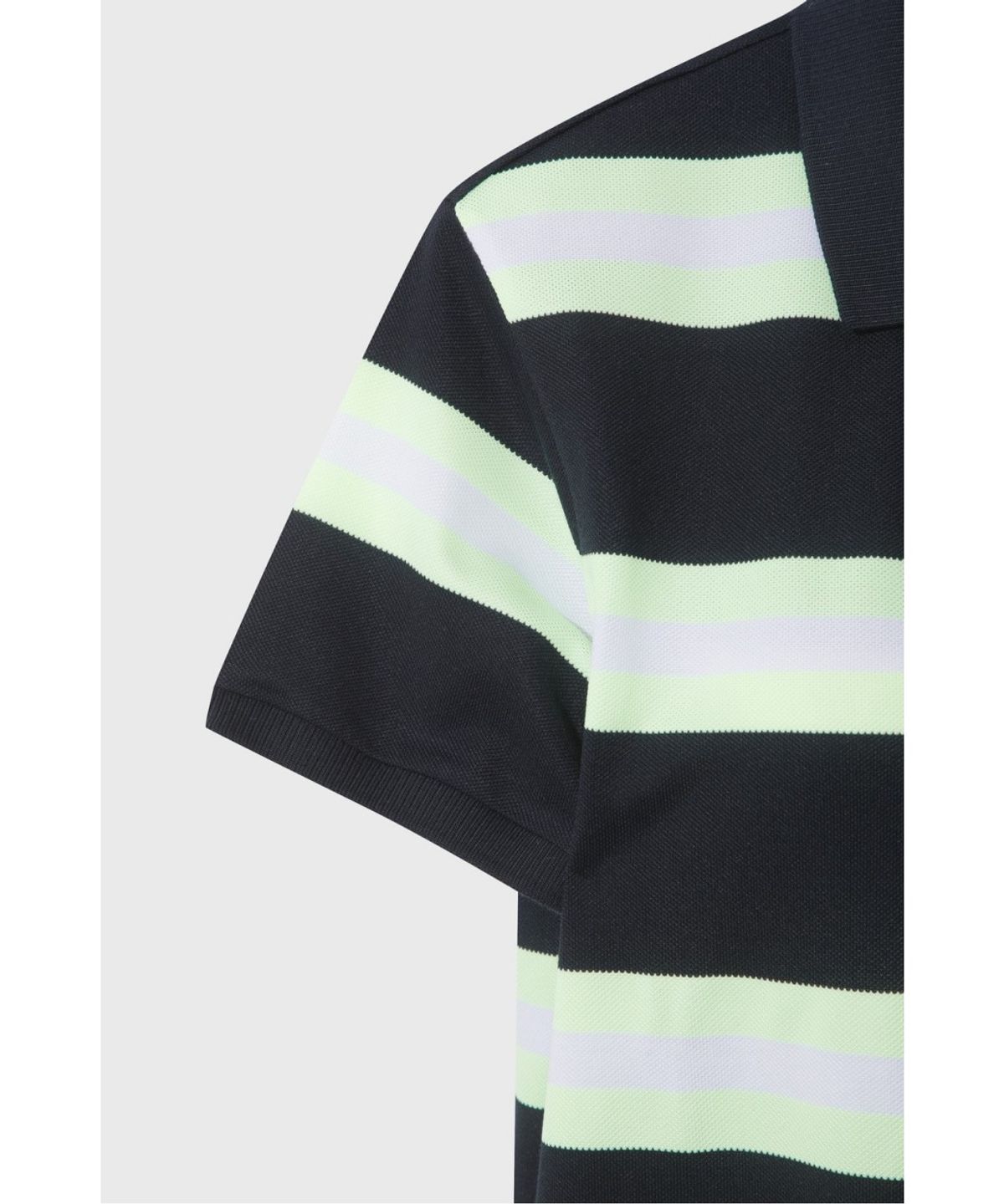 왁(WAAC) Women Stripe Loose-Fit Polo WWTCM26503NYD