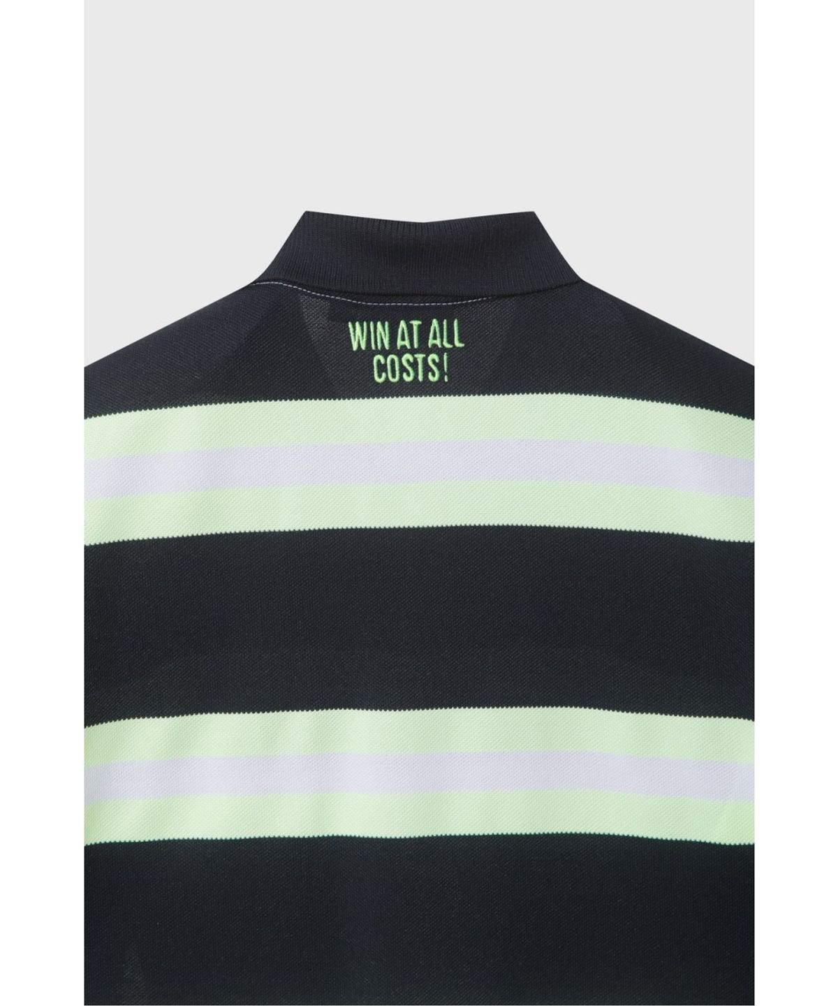 왁(WAAC) Women Stripe Loose-Fit Polo WWTCM26503NYD