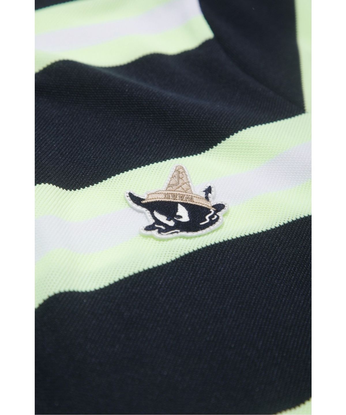 왁(WAAC) Women Stripe Loose-Fit Polo WWTCM26503NYD