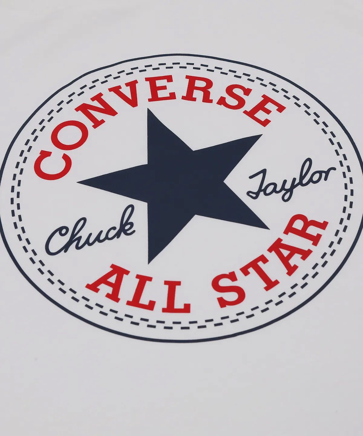 컨버스(CONVERSE) 올스타 패치 스탠다드 핏 티셔츠 화이트 MCH737-001