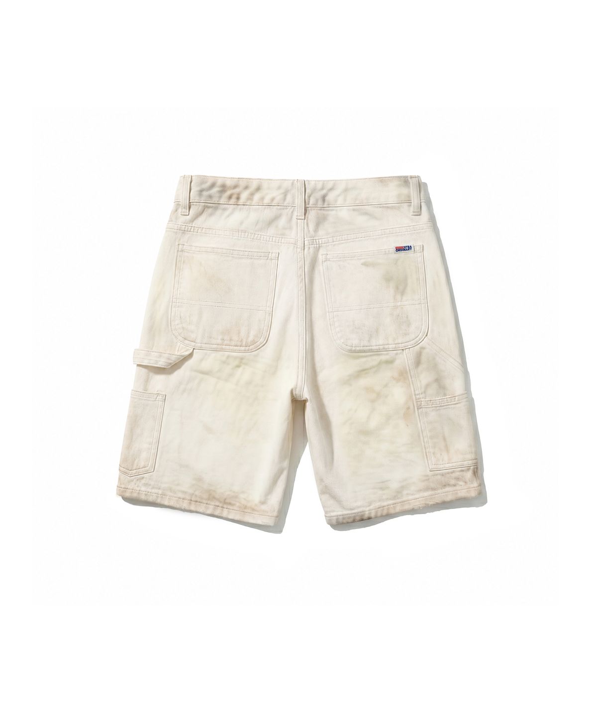 엑스트라오디너리(EXTRAORDINARY) OIL WASHED OXFORD DOUBLE KNEE SHORT IVORY