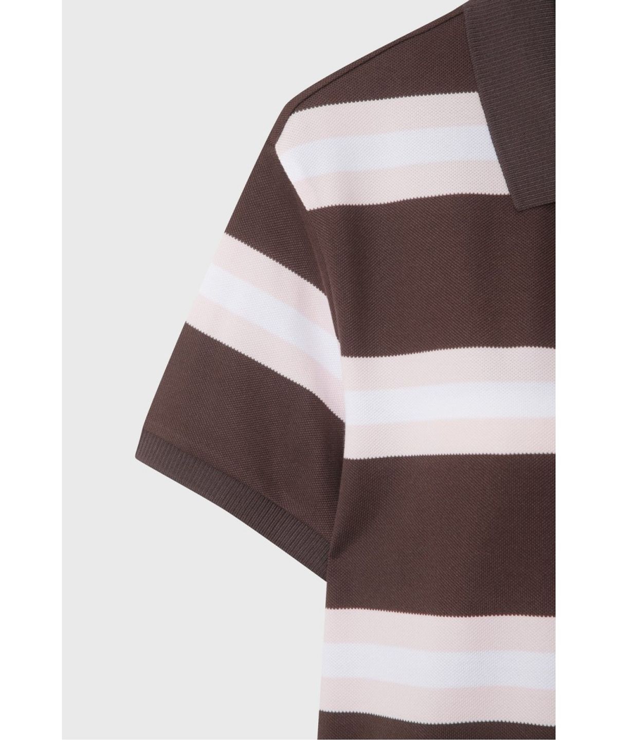 왁(WAAC) Women Stripe Loose-Fit Polo WWTCM26503BRD