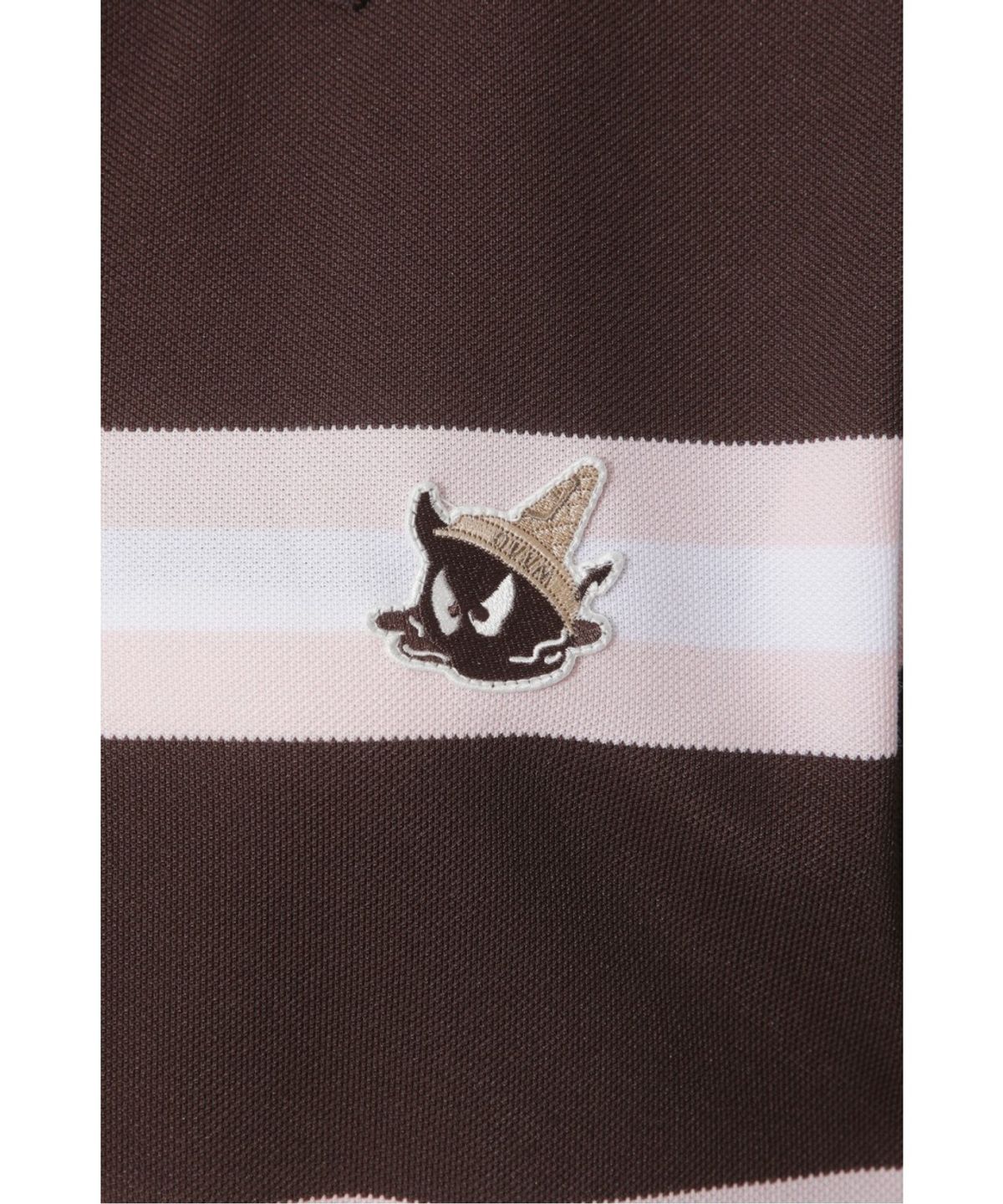 왁(WAAC) Women Stripe Loose-Fit Polo WWTCM26503BRD