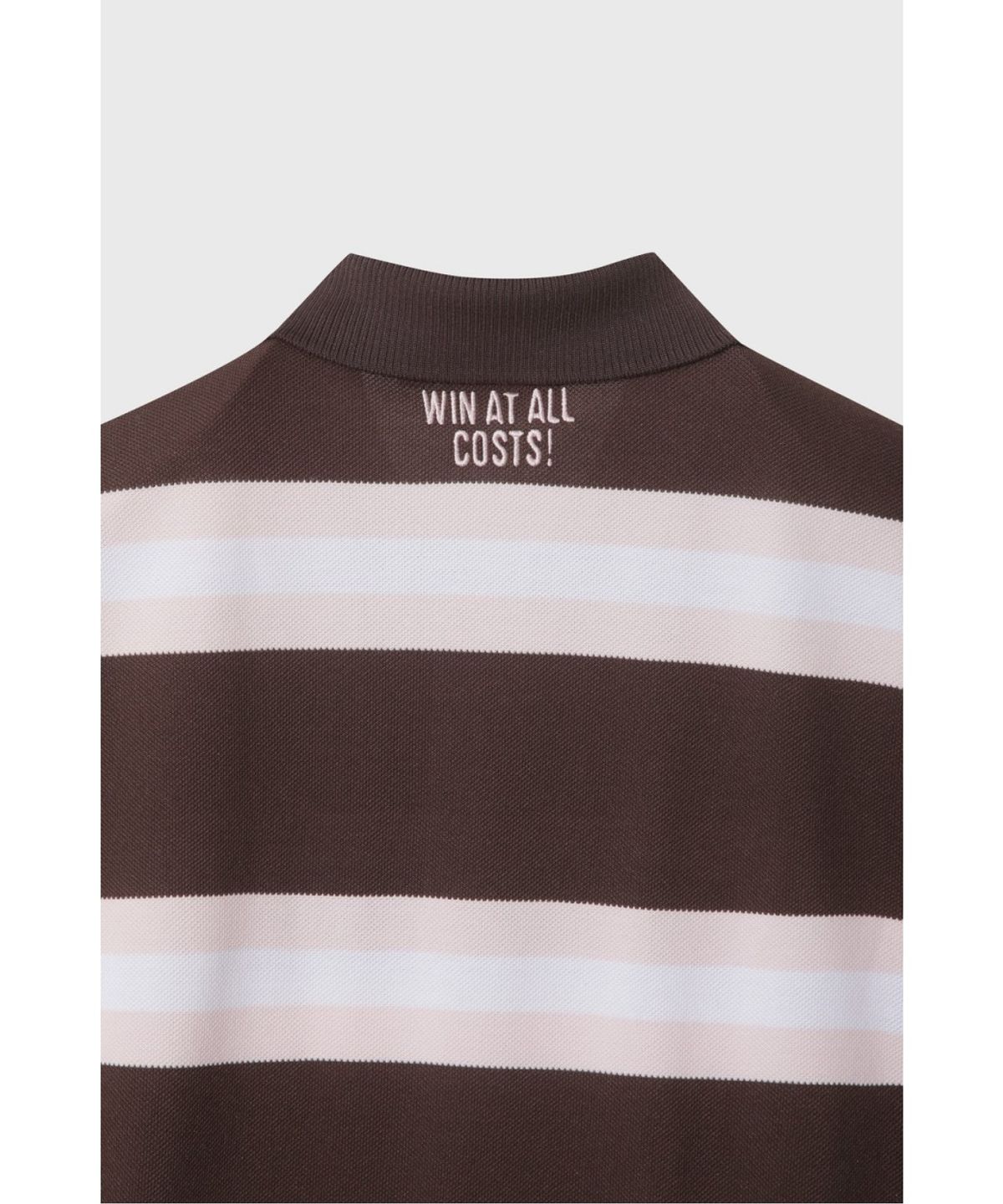 왁(WAAC) Women Stripe Loose-Fit Polo WWTCM26503BRD
