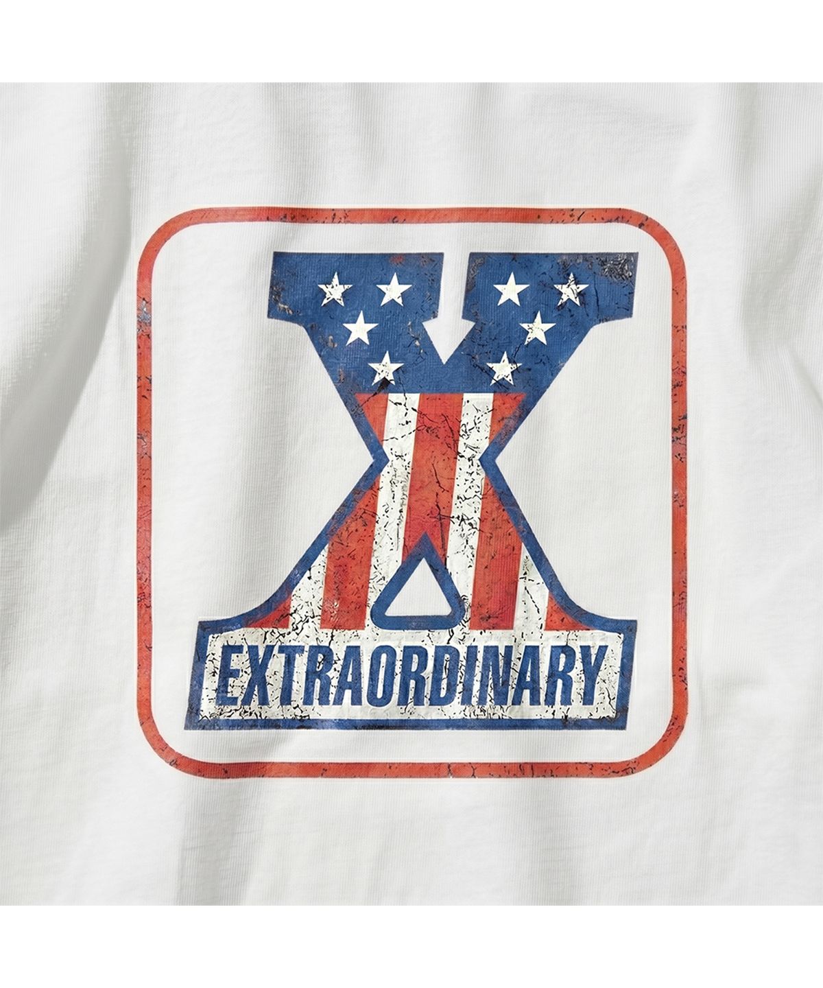엑스트라오디너리(EXTRAORDINARY) NUMBER X RINGER TEE OFF WHITE
