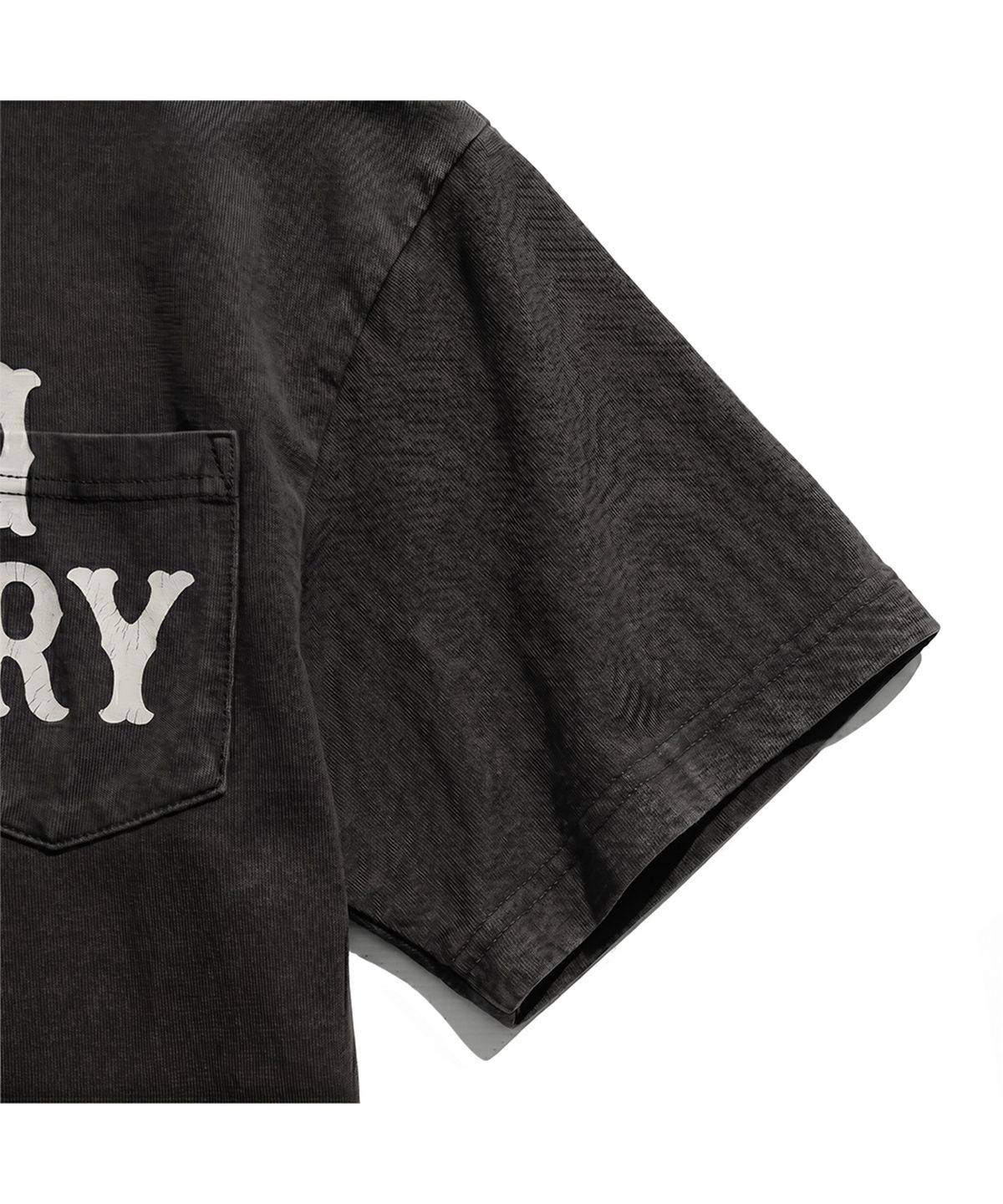 엑스트라오디너리(EXTRAORDINARY) PIGMENT RANCH POCKET TEE CHARCOAL