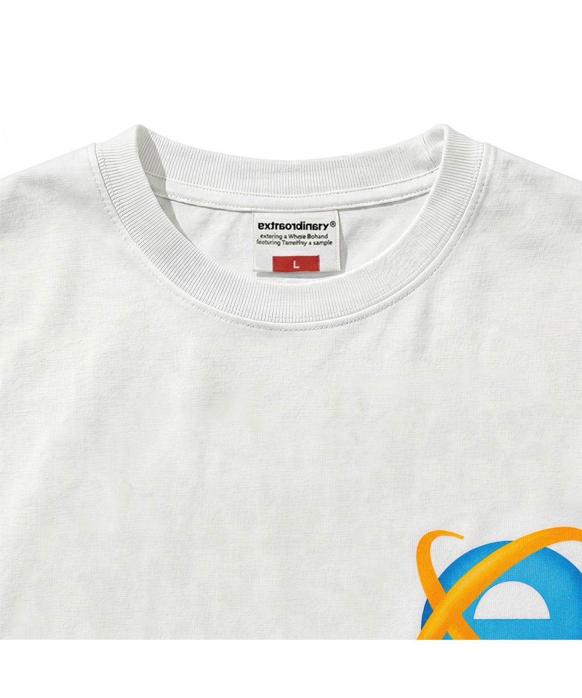 엑스트라오디너리(EXTRAORDINARY) INFINITE LOGO PRINT TEE OFF WHITE