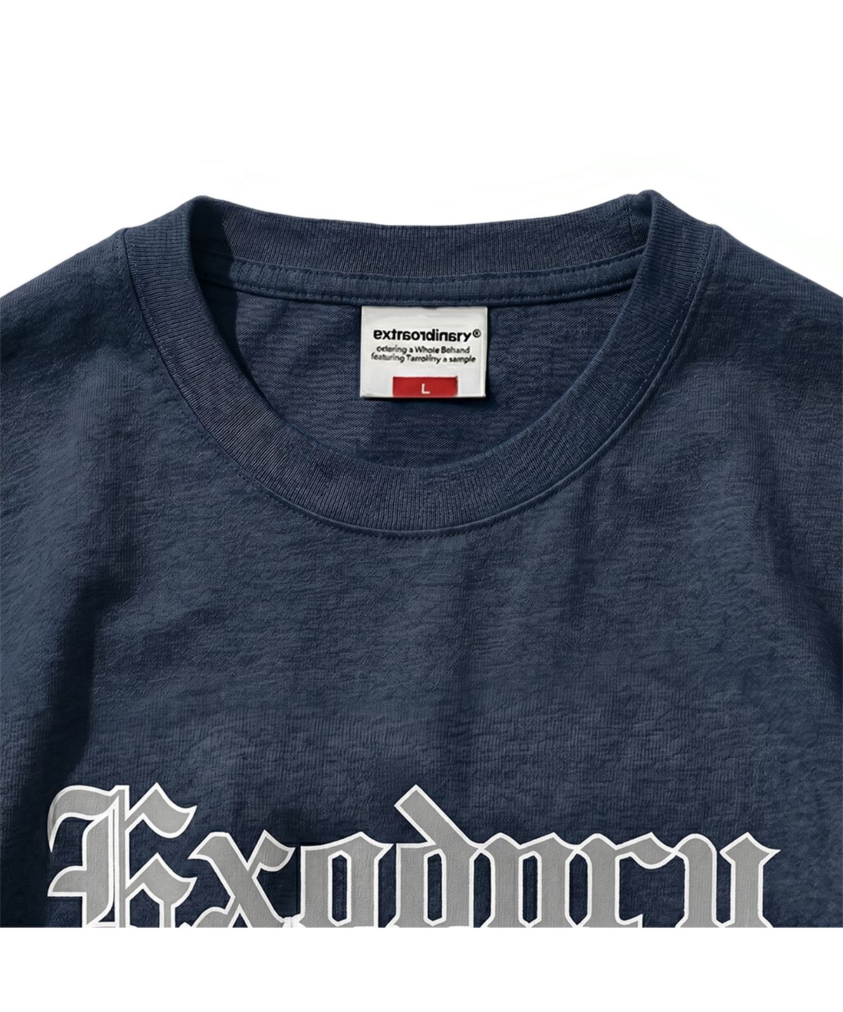 엑스트라오디너리(EXTRAORDINARY) OLD ENGLISH TEE NAVY