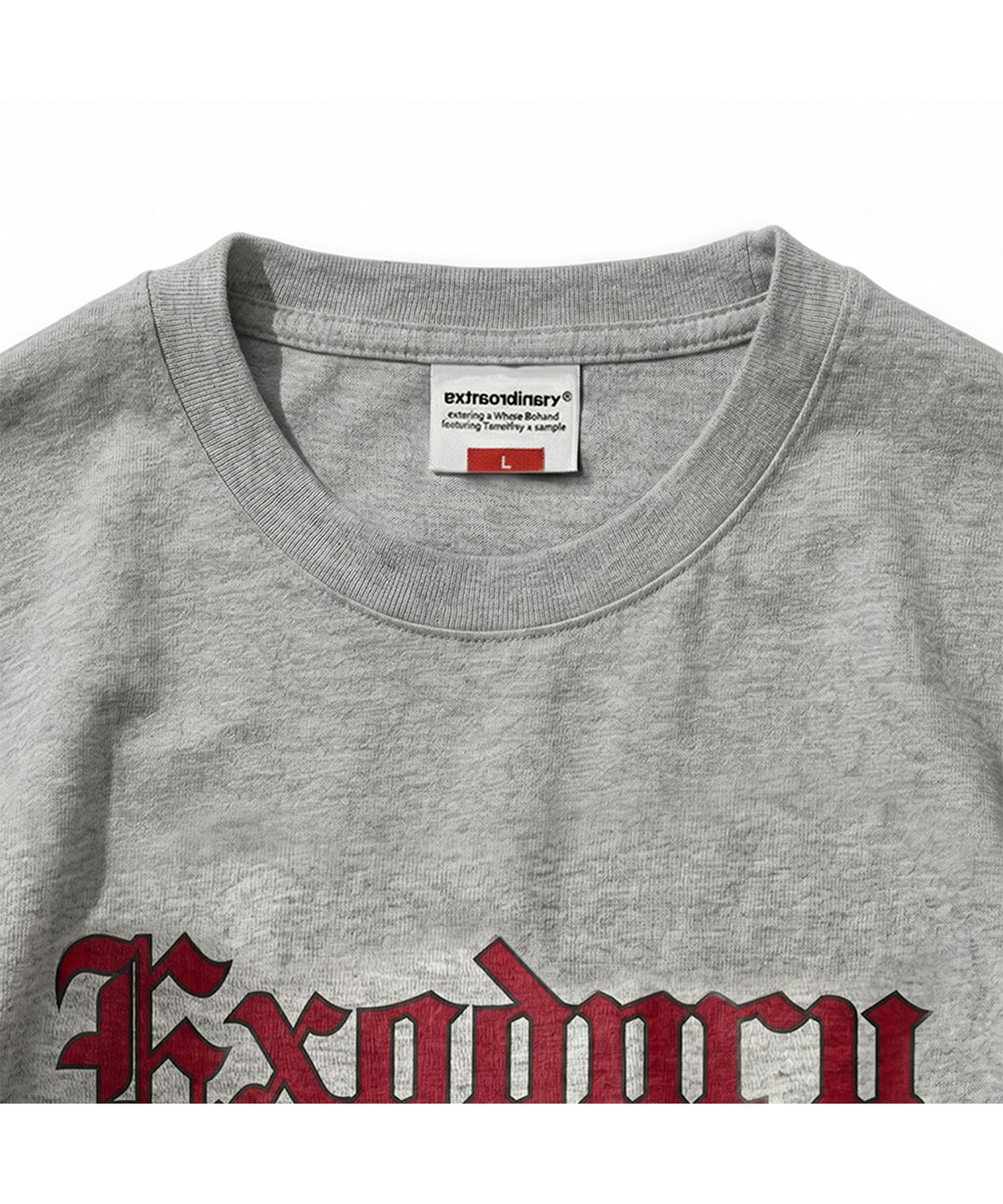 엑스트라오디너리(EXTRAORDINARY) OLD ENGLISH TEE MELANGE GREY