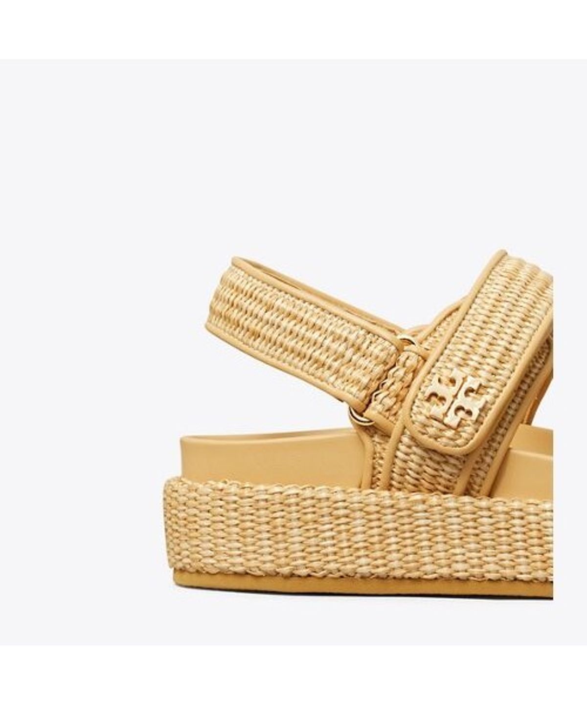 토리버치(TORYBURCH) 키라 스포츠 샌들 - 내추럴 라피아