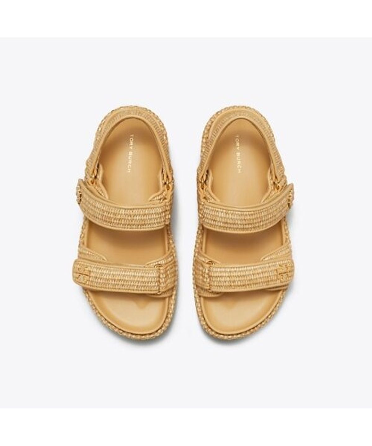 토리버치(TORYBURCH) 키라 스포츠 샌들 - 내추럴 라피아