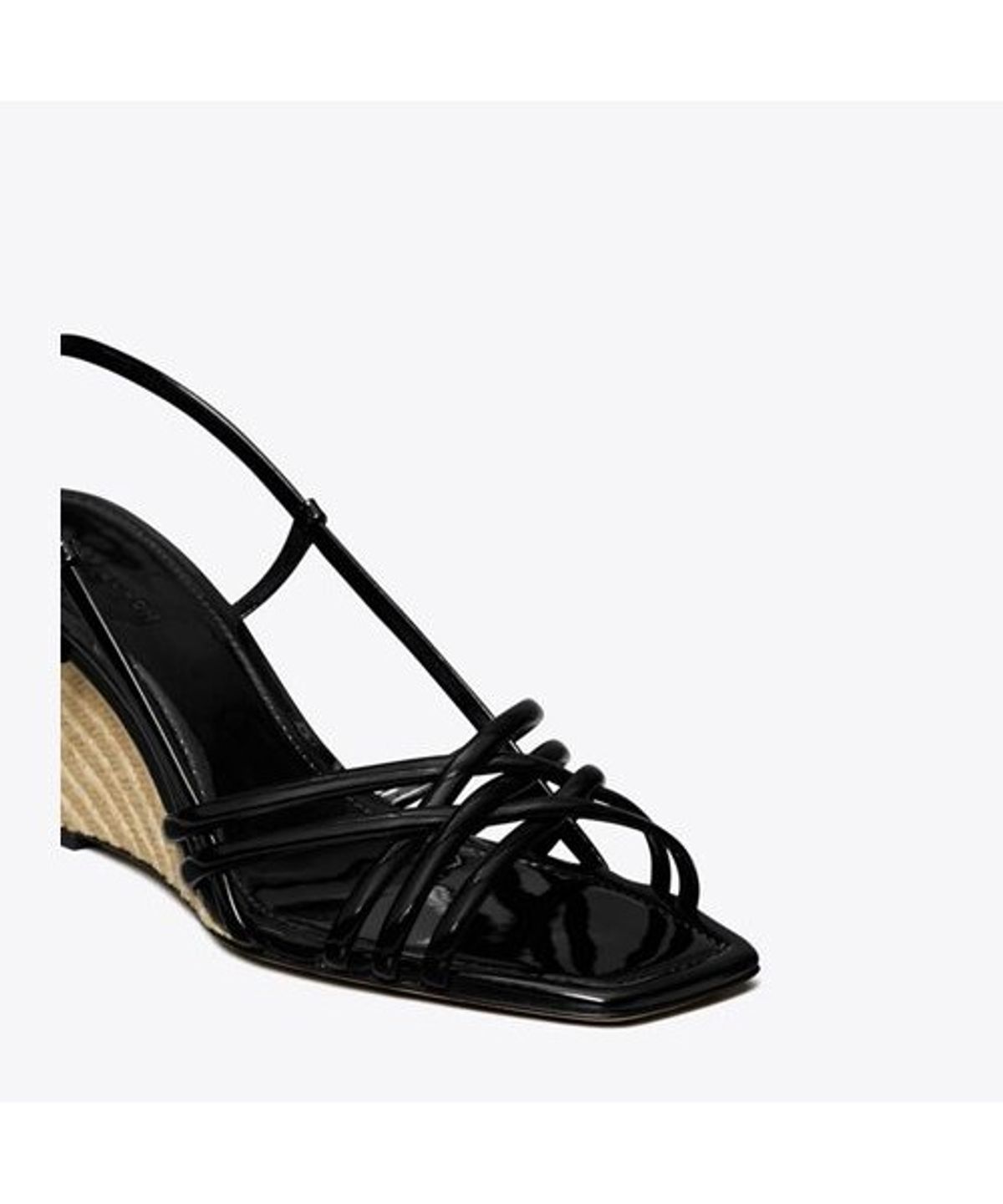 토리버치(TORYBURCH) 멀티 스트랩 웨지 샌들 75Mm - 퍼펙트 블랙 / 퍼펙트 블랙