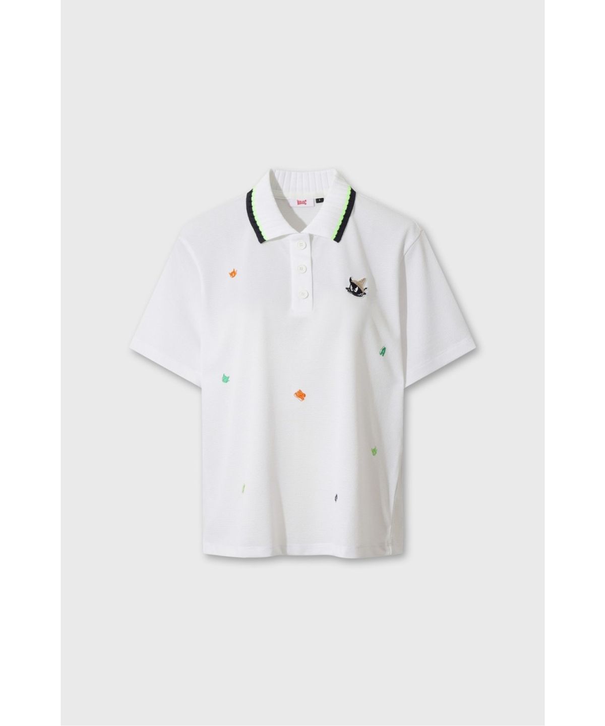 왁(WAAC) Women Knit Collar Loose-Fit Polo WWTCM26500WHX
