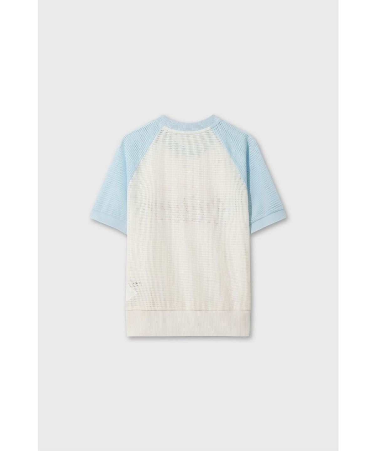 왁(WAAC) Women Color Block Raglan Mesh Polo WWTCM26504IVX