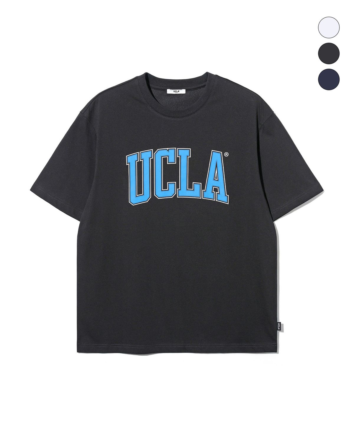 유씨엘에이(UCLA) 남녀공용 UCLA 더블 라인 아치 로고 티셔츠(3COLOR)(UC6STA1)