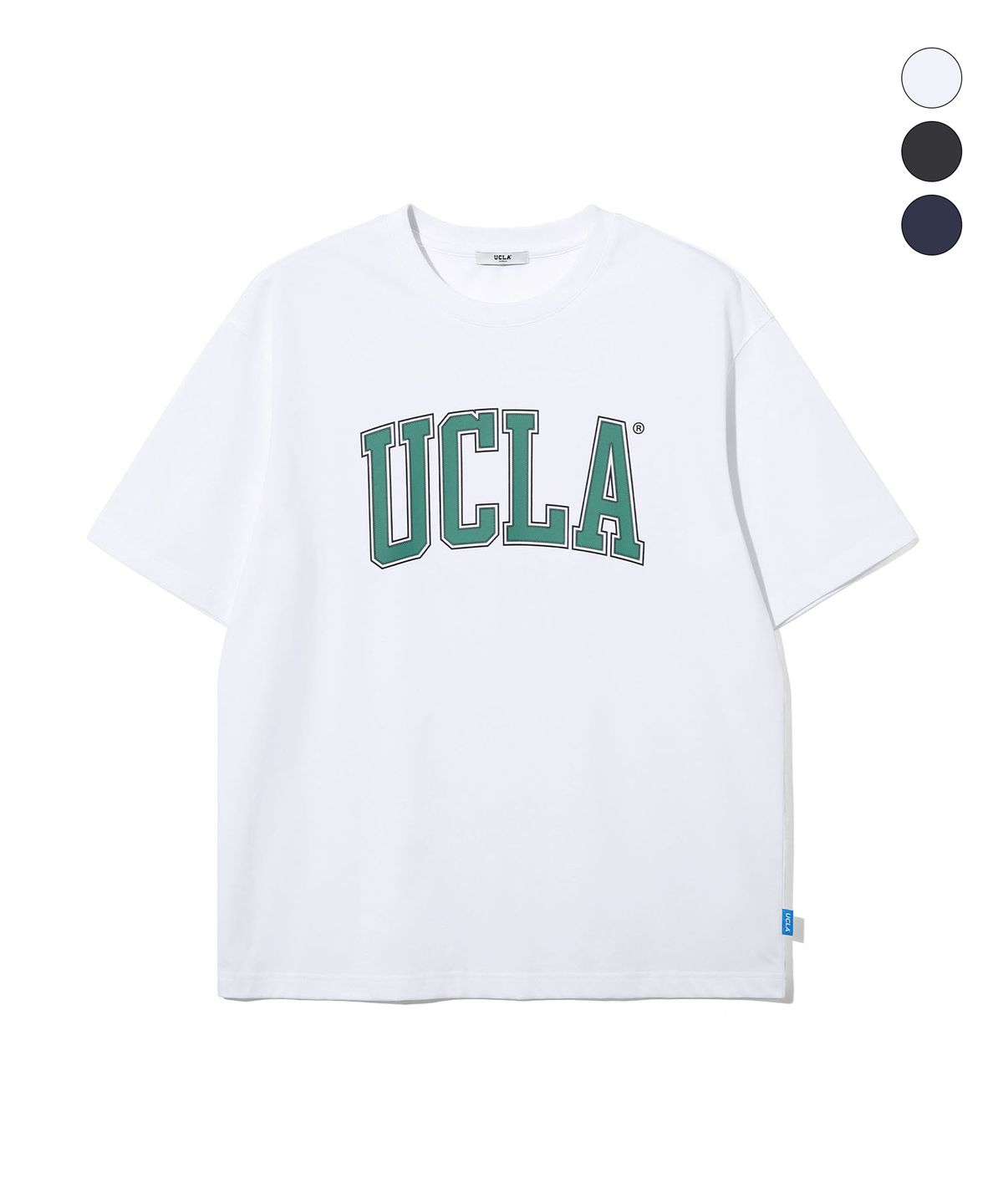 유씨엘에이(UCLA) 남녀공용 UCLA 더블 라인 아치 로고 티셔츠(3COLOR)(UC6STA1)