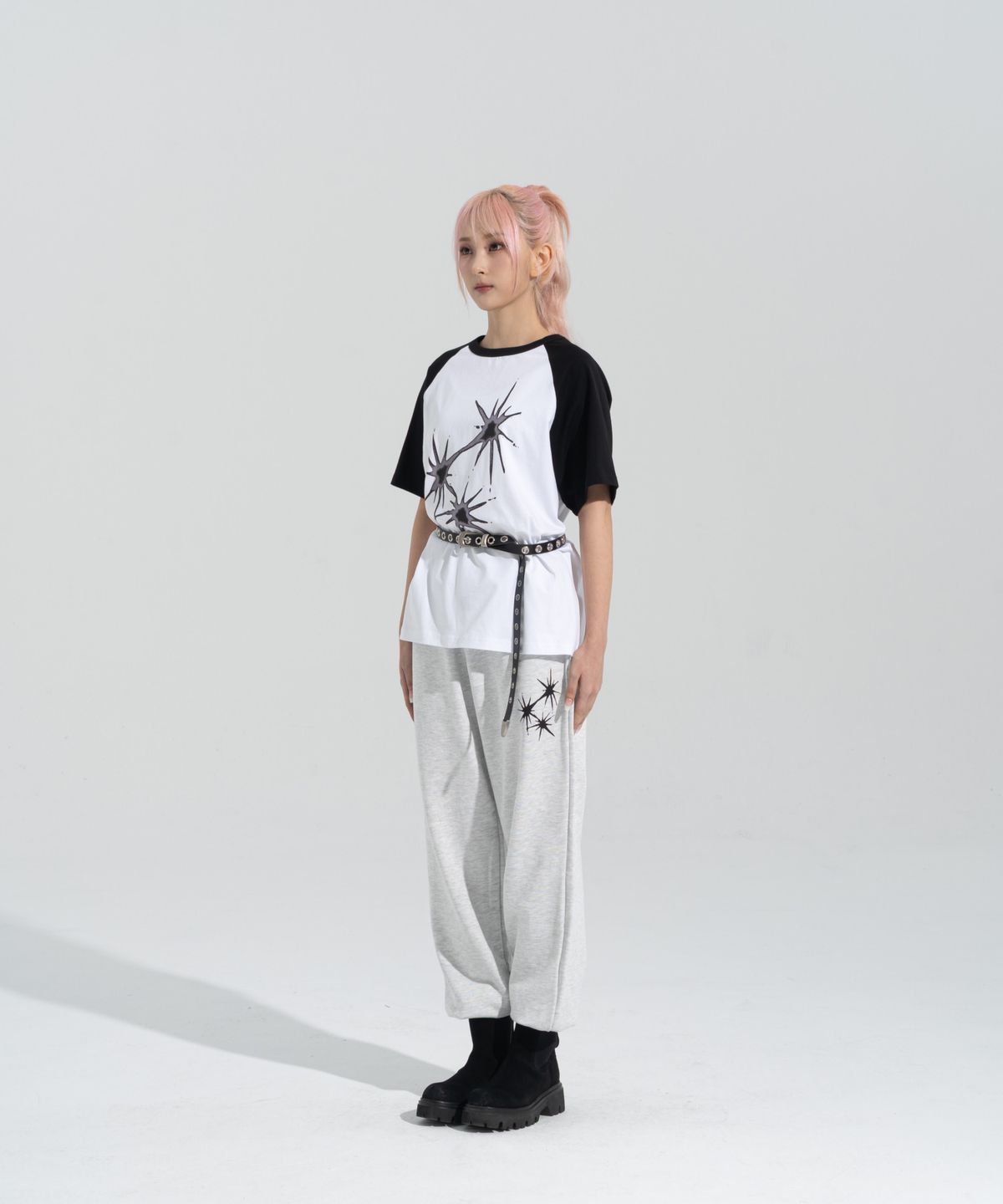 페이즈화이트(PHASEWHITE) [PHASE_5] FLARE JOGGER SWEATPANTS _LIGHT MELANGE / 8802026-LP01